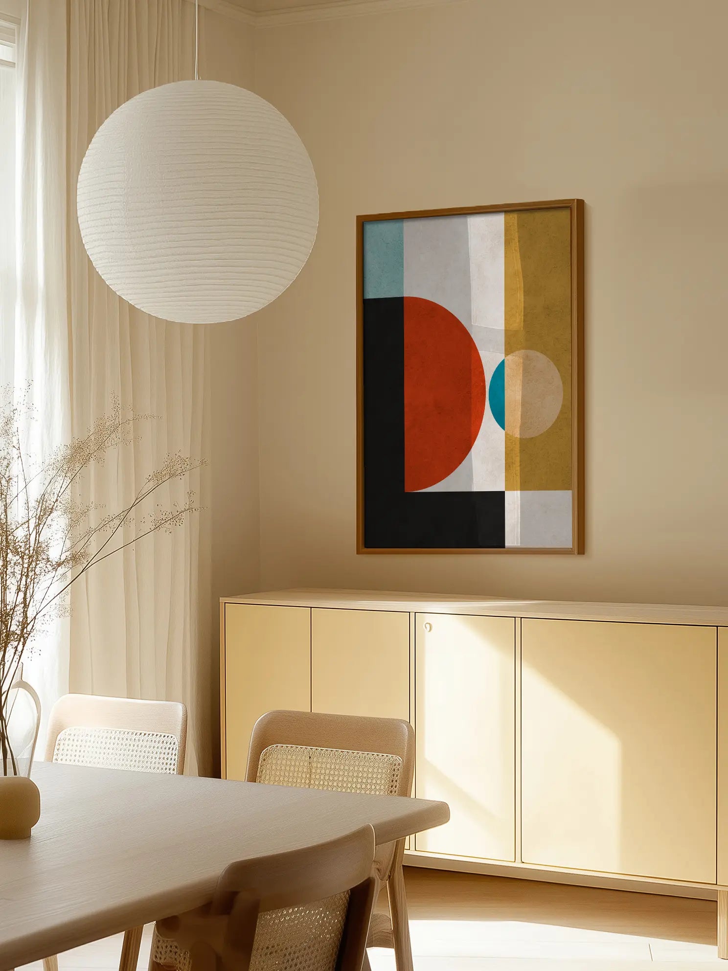 Bauhaus Geometric Harmony No10 Poster