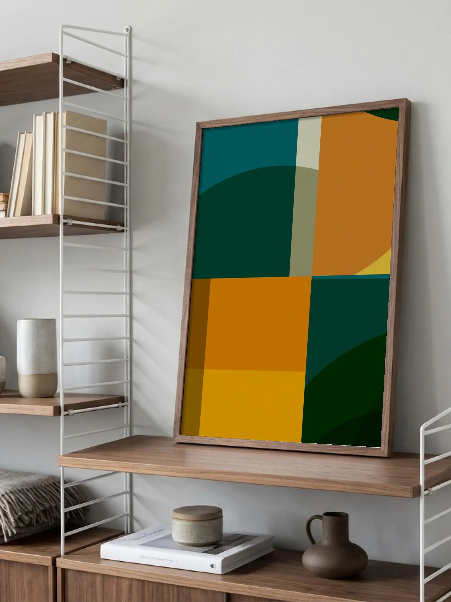 Bauhaus Geometric Harmony No11 Poster