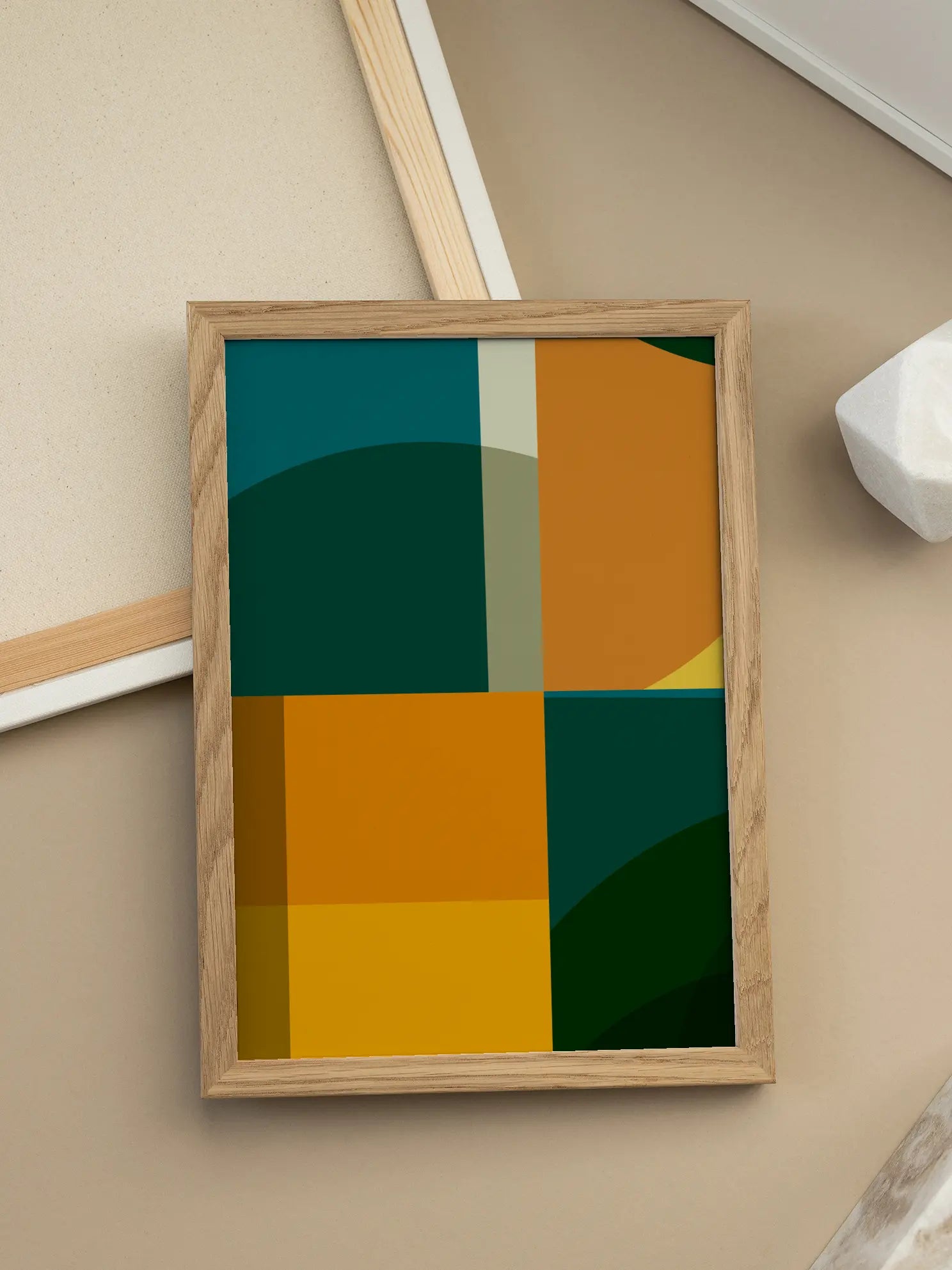 Bauhaus Geometric Harmony No11 Poster