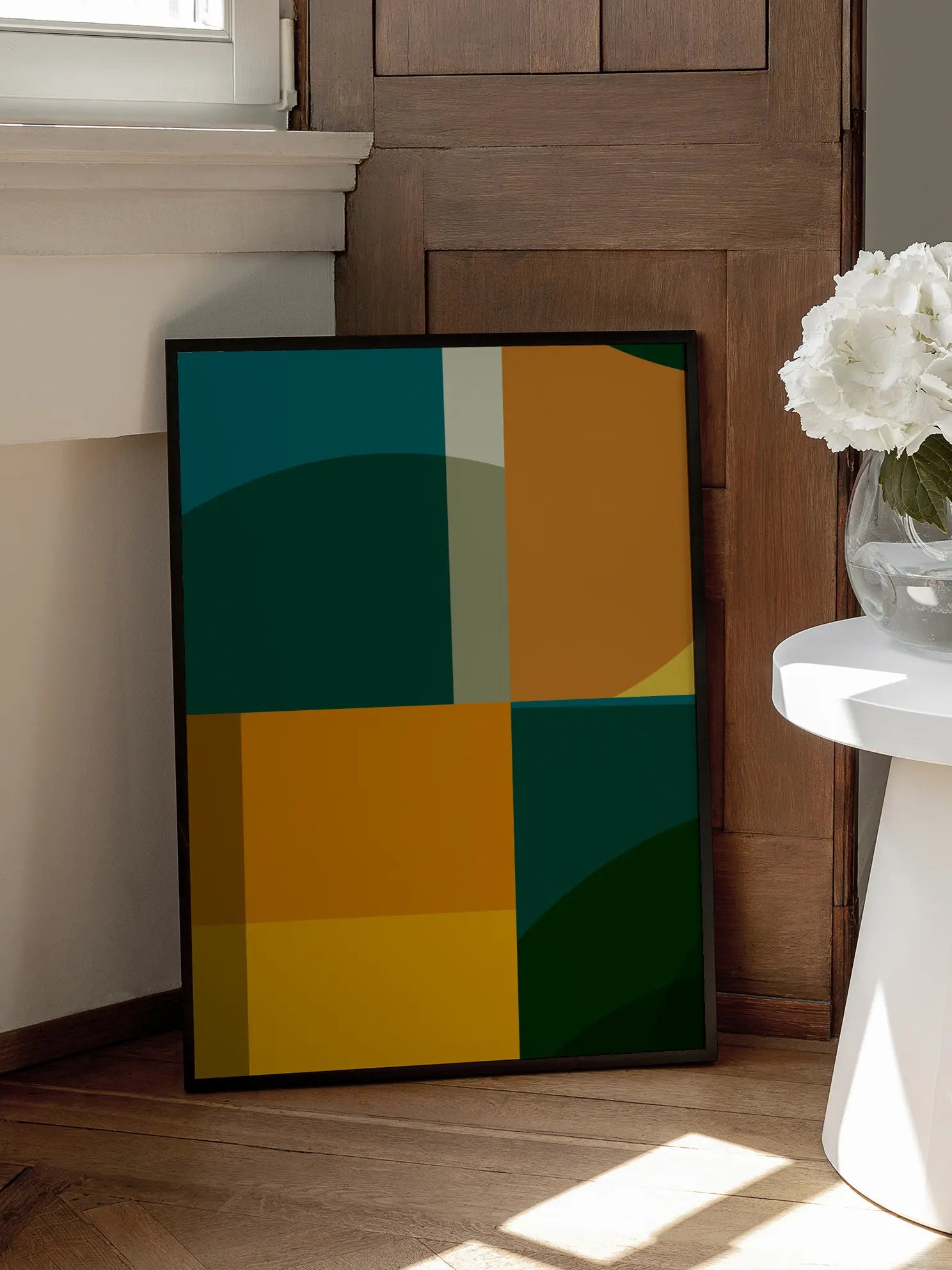 Bauhaus Geometric Harmony No11 Poster