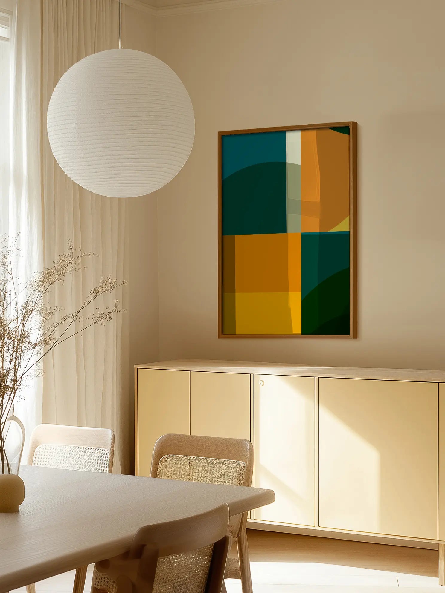 Bauhaus Geometric Harmony No11 Poster