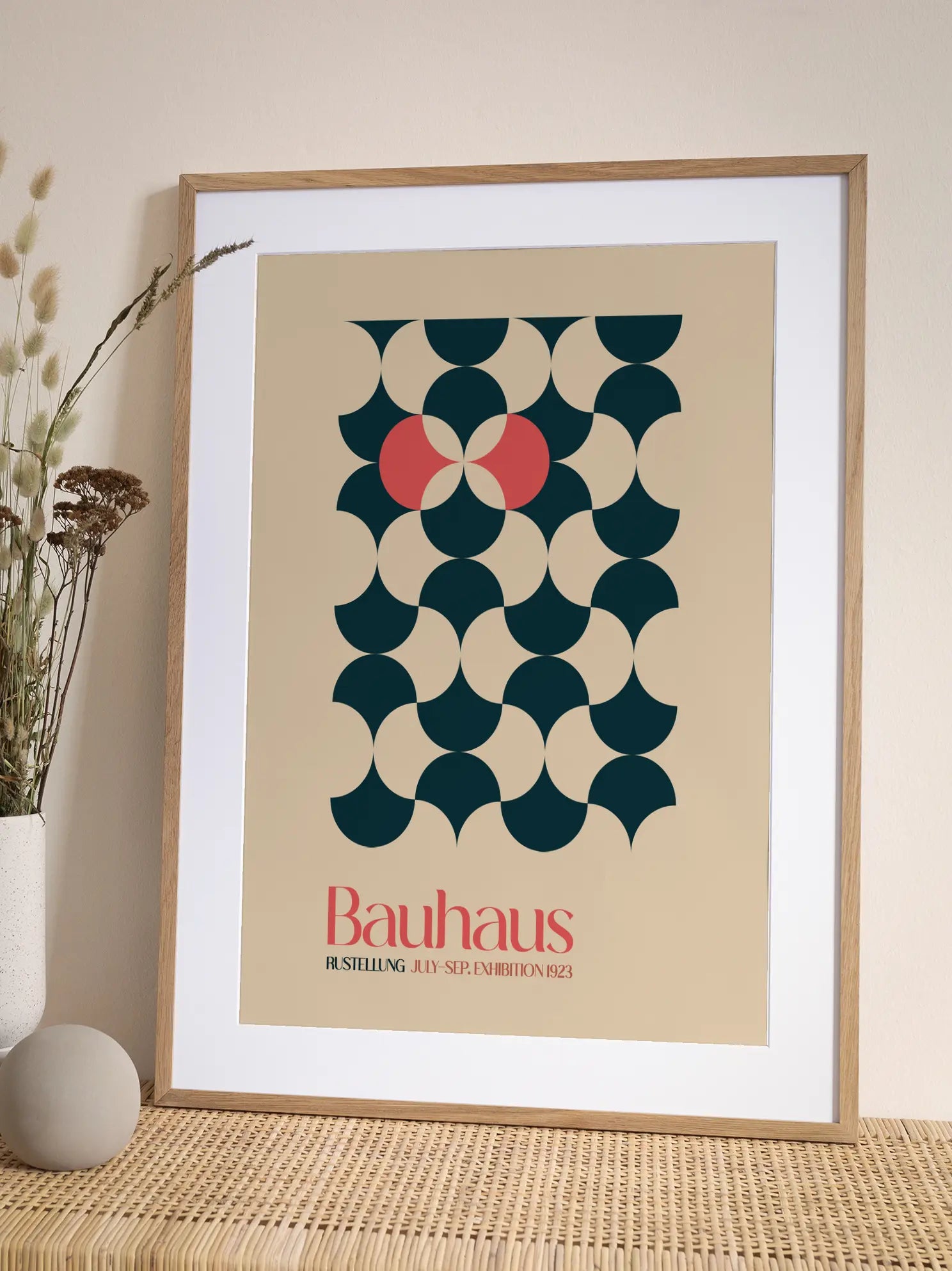Bauhaus Geometric Harmony No1 Poster