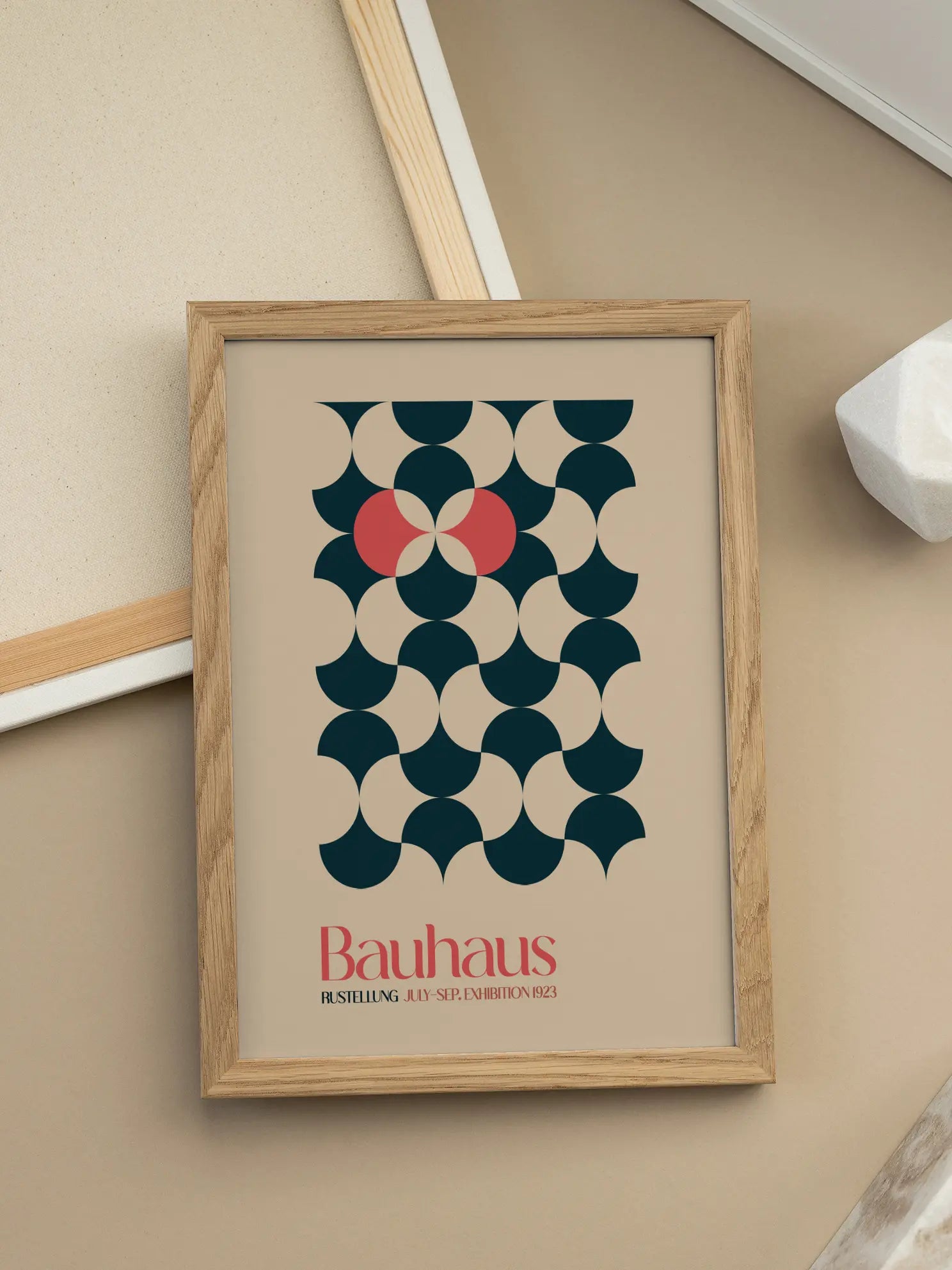 Bauhaus Geometric Harmony No1 Poster