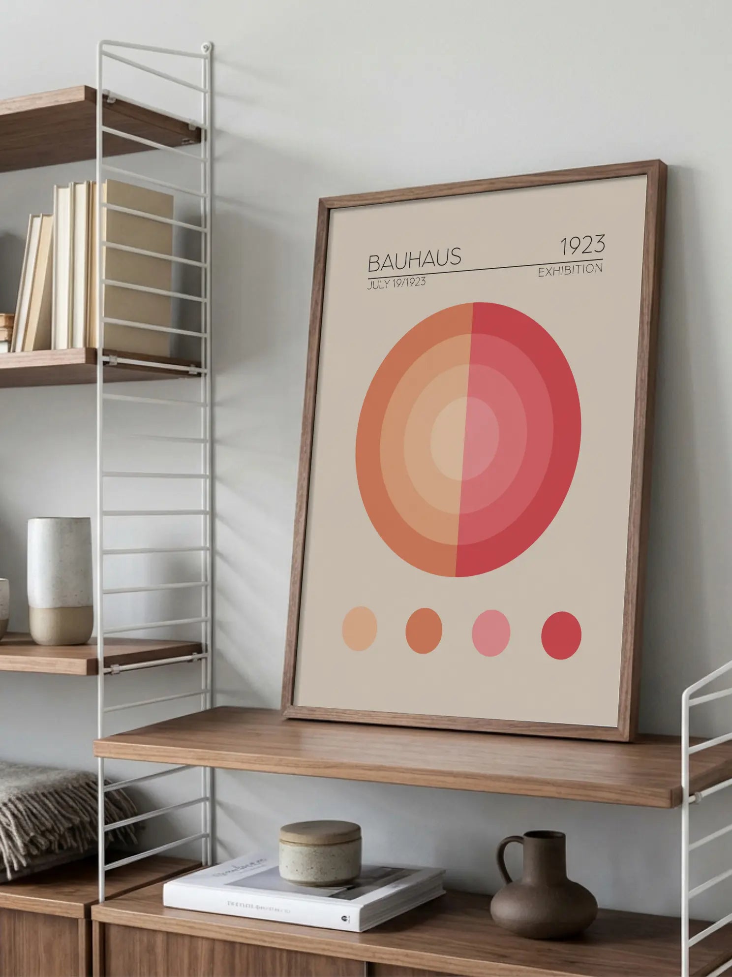 Bauhaus Geometric Harmony No4 Poster
