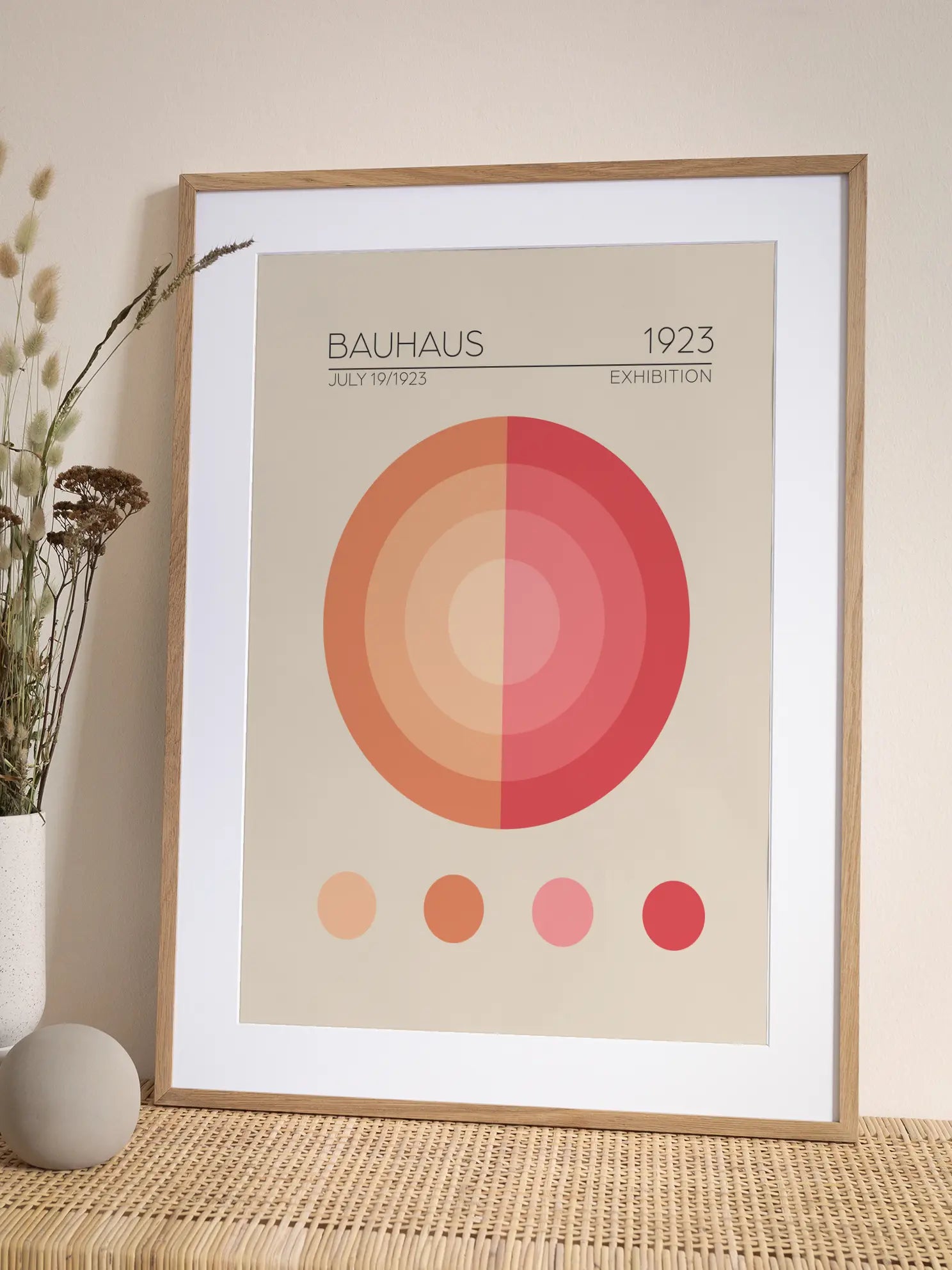 Bauhaus Geometric Harmony No4 Poster