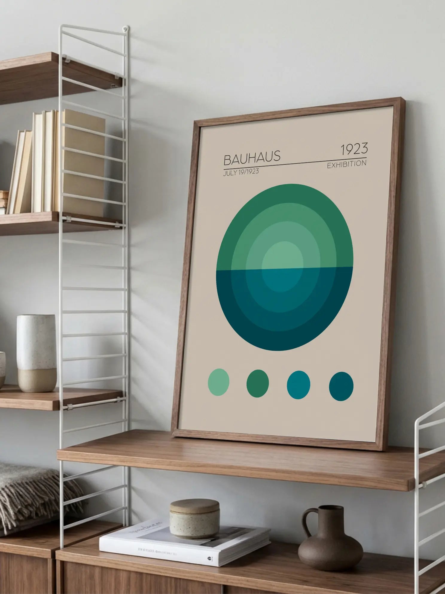 Bauhaus Geometric Harmony No5 Poster