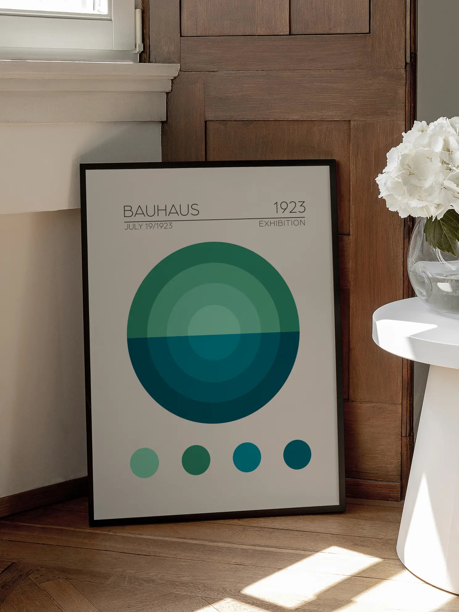 Bauhaus Geometric Harmony No5 Poster