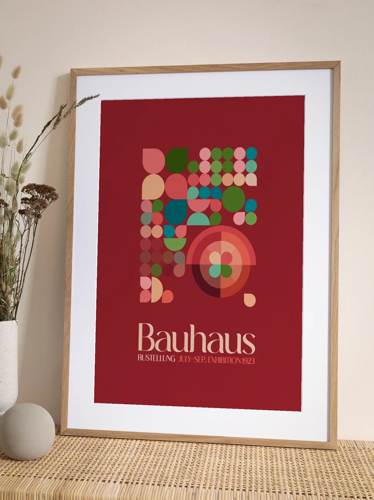 Bauhaus Geometric Harmony No6 Poster