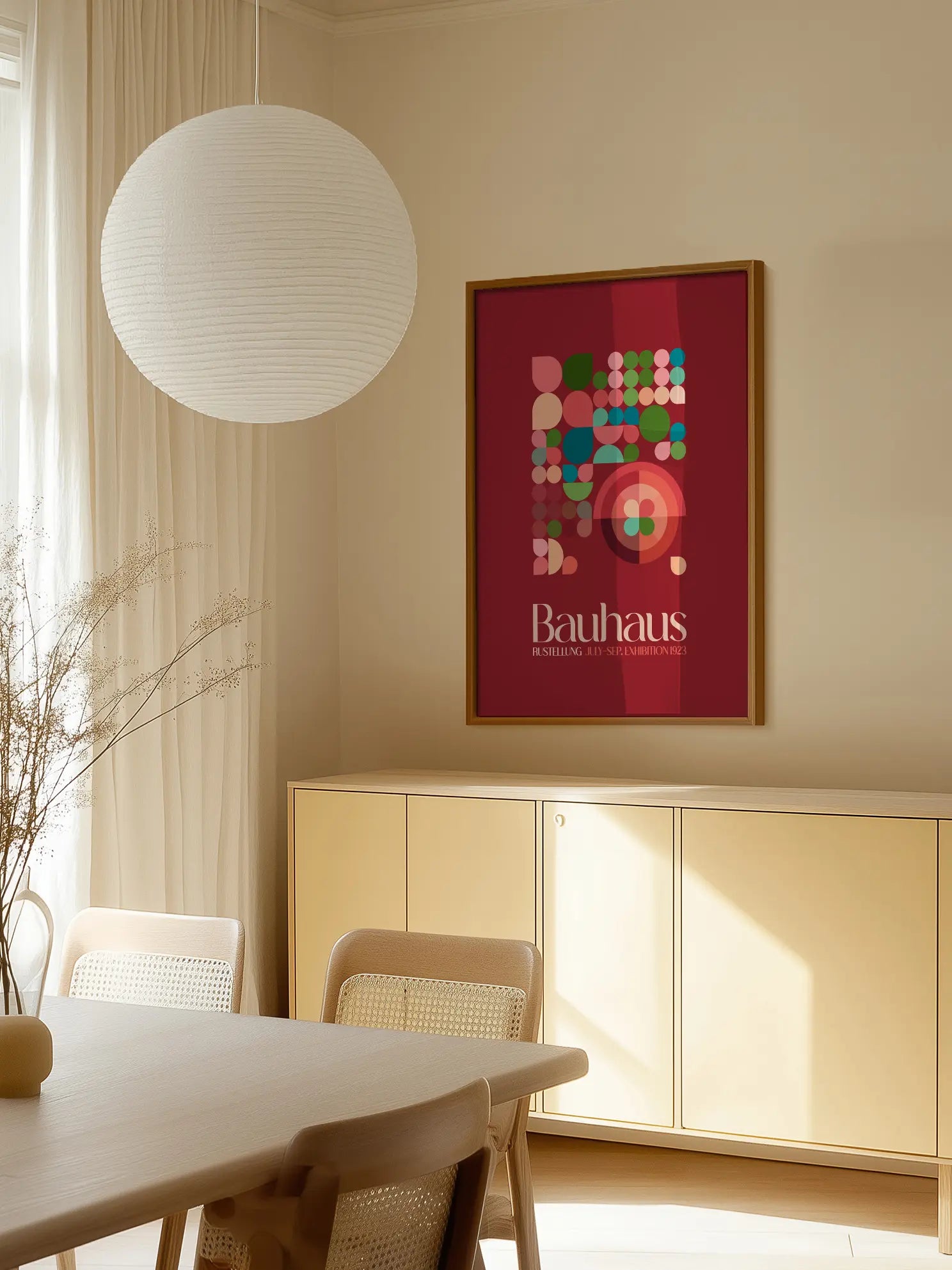 Bauhaus Geometric Harmony No6 Poster