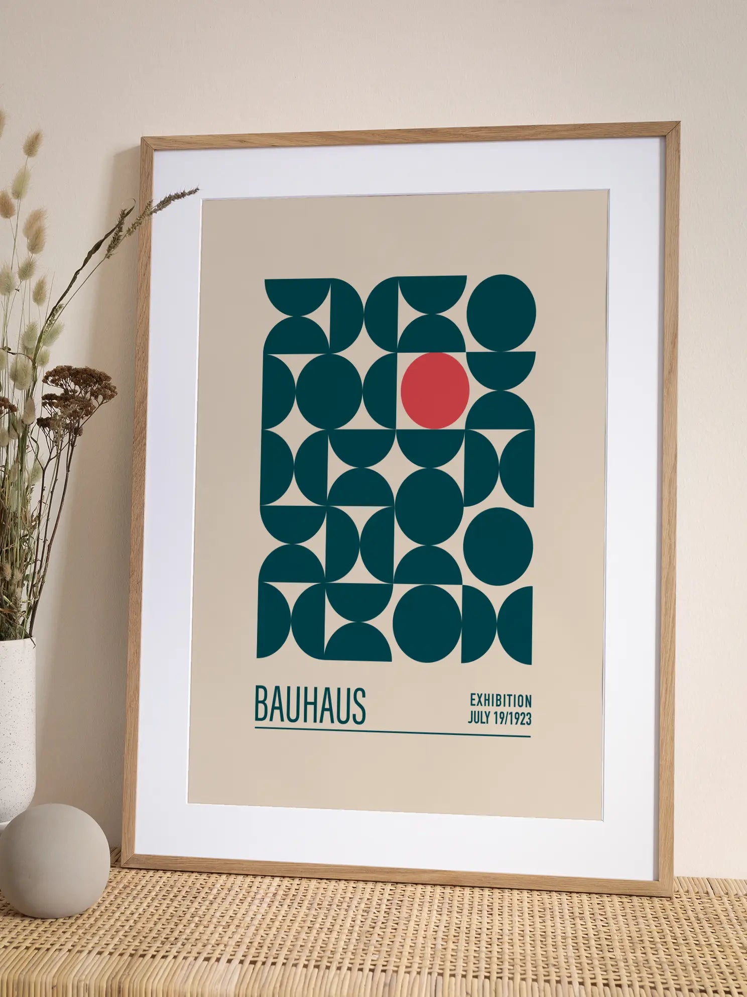 Bauhaus Geometric Harmony No7 Poster