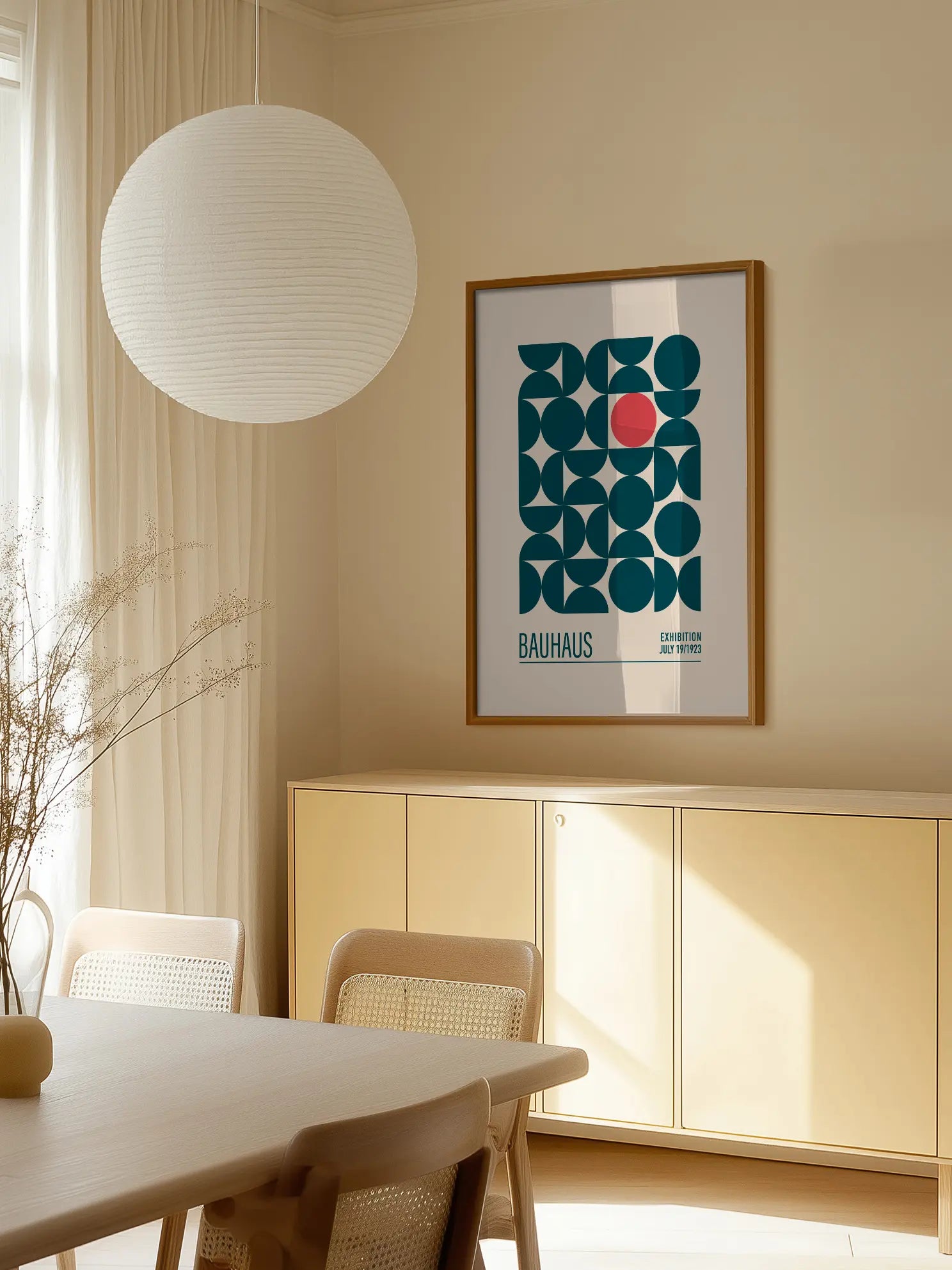 Bauhaus Geometric Harmony No7 Poster