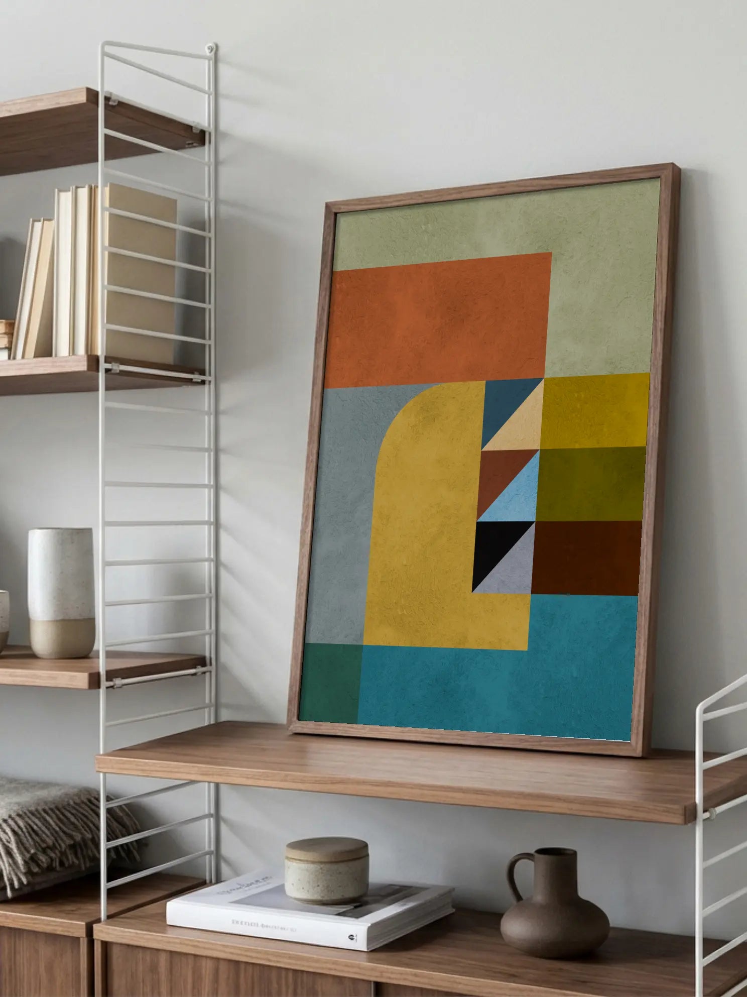 Bauhaus Geometric Harmony No9 Poster