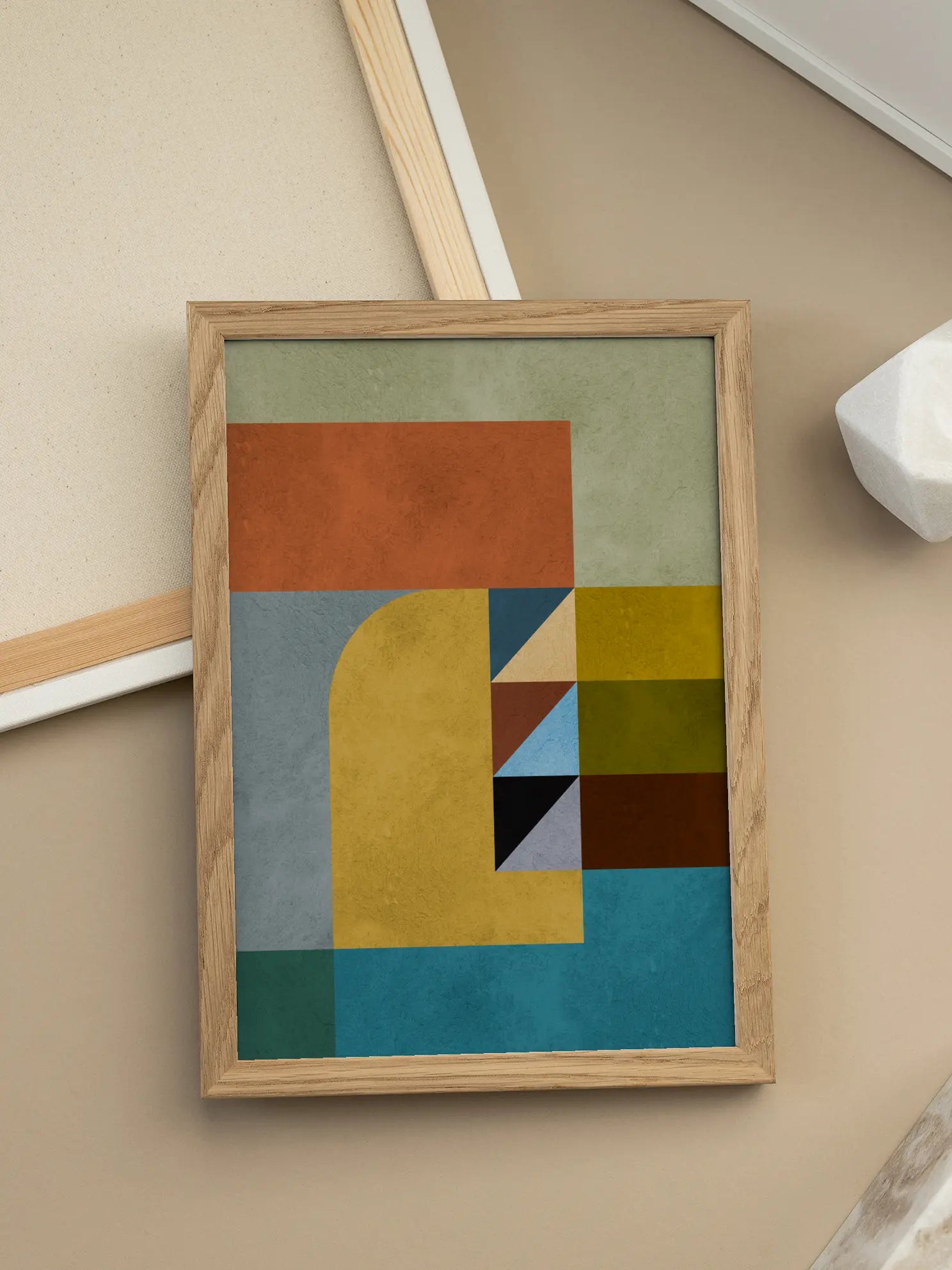Bauhaus Geometric Harmony No9 Poster