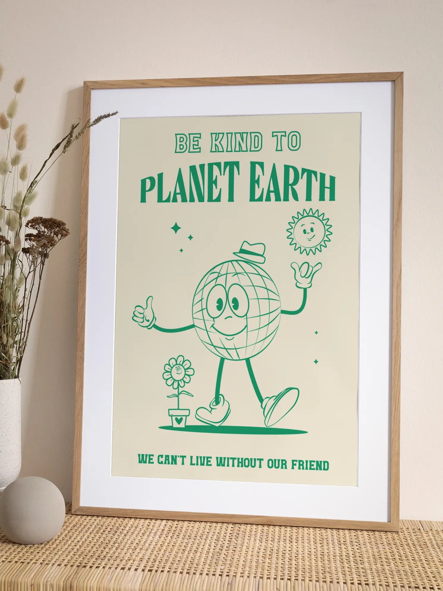 Be Kind to Planet Earth Poster