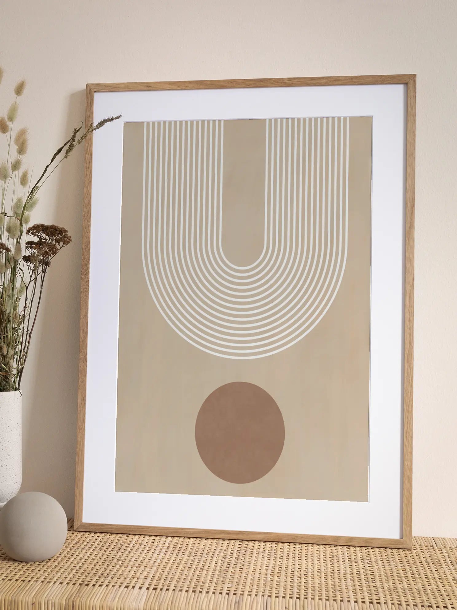 Beige Arc Poster