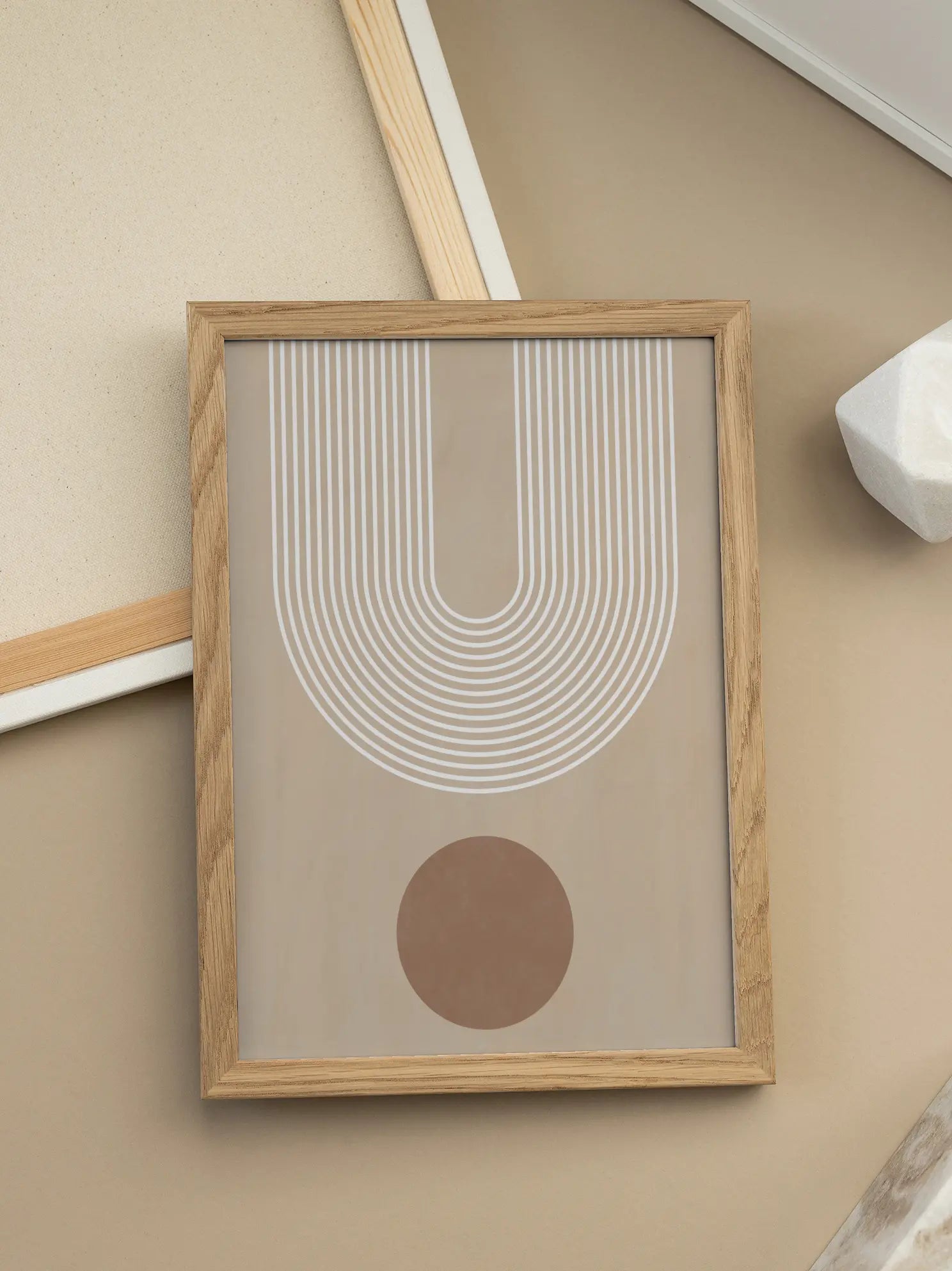 Beige Arc Poster