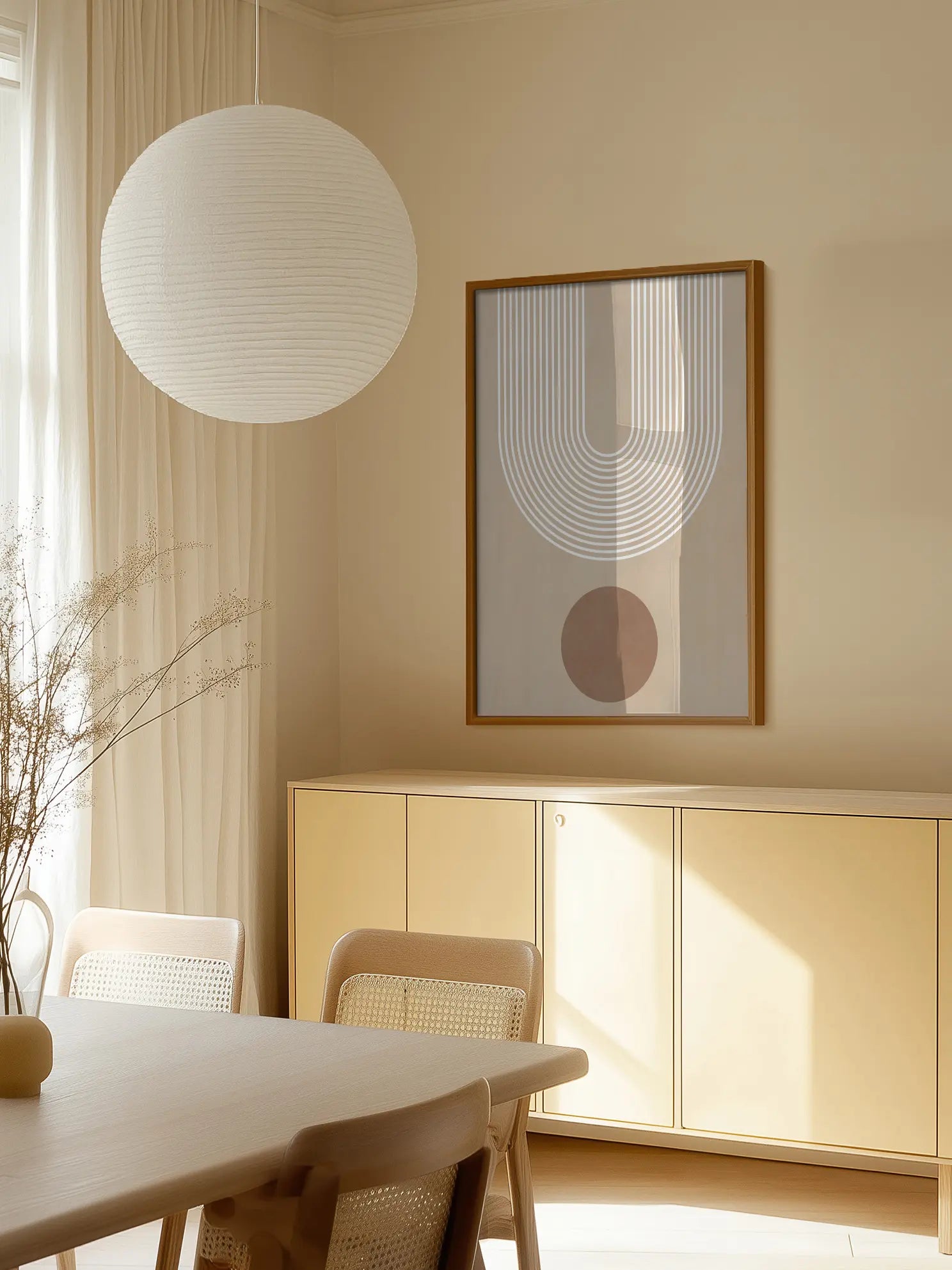 Beige Arc Poster