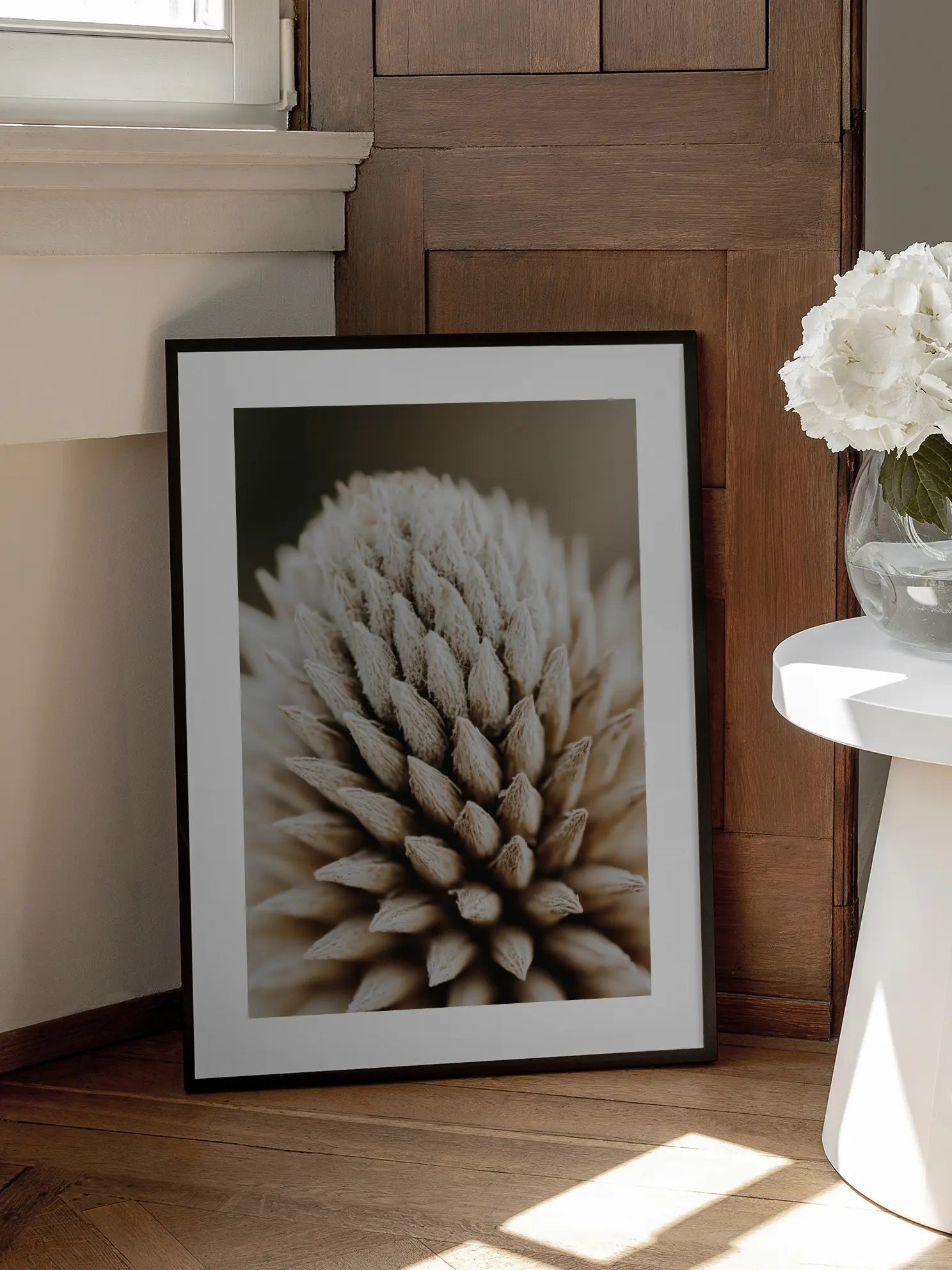 Beige Botanical Close Up Poster
