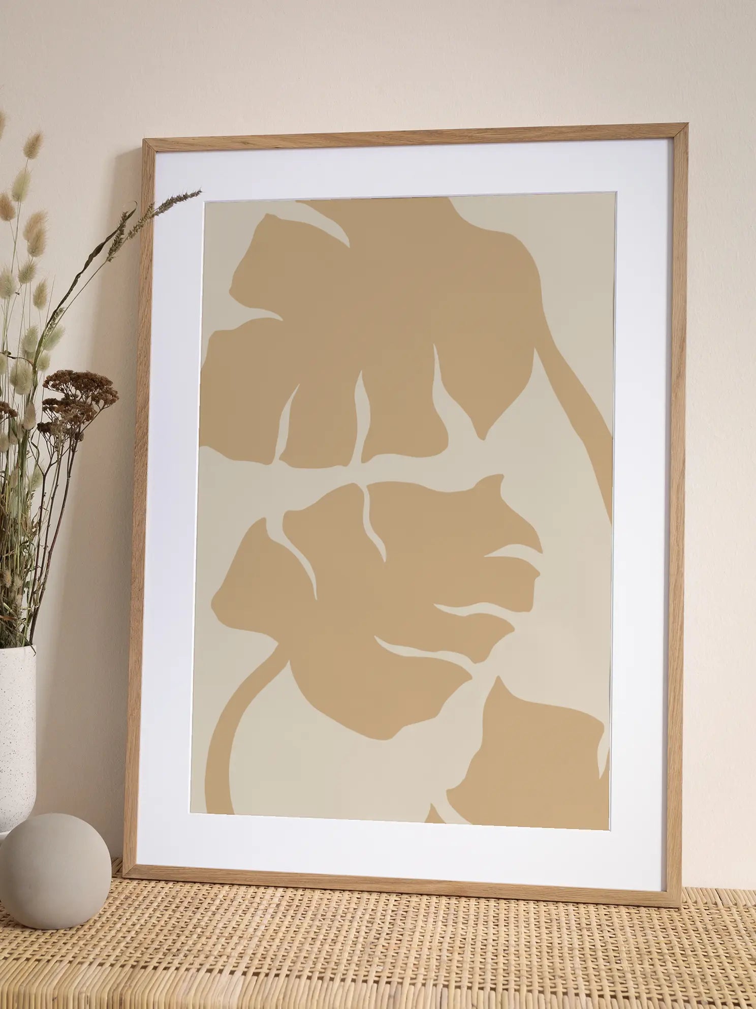 Beige Botanical Poster