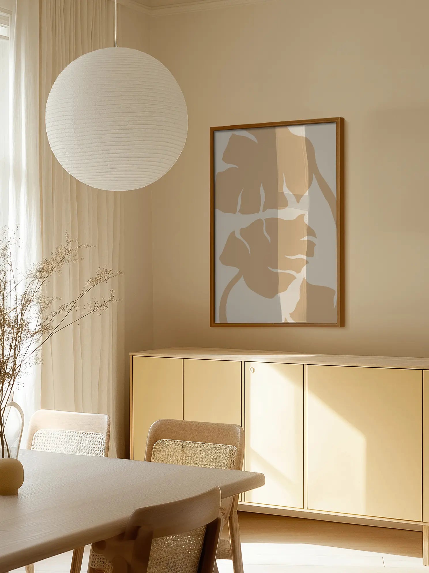 Beige Botanical Poster