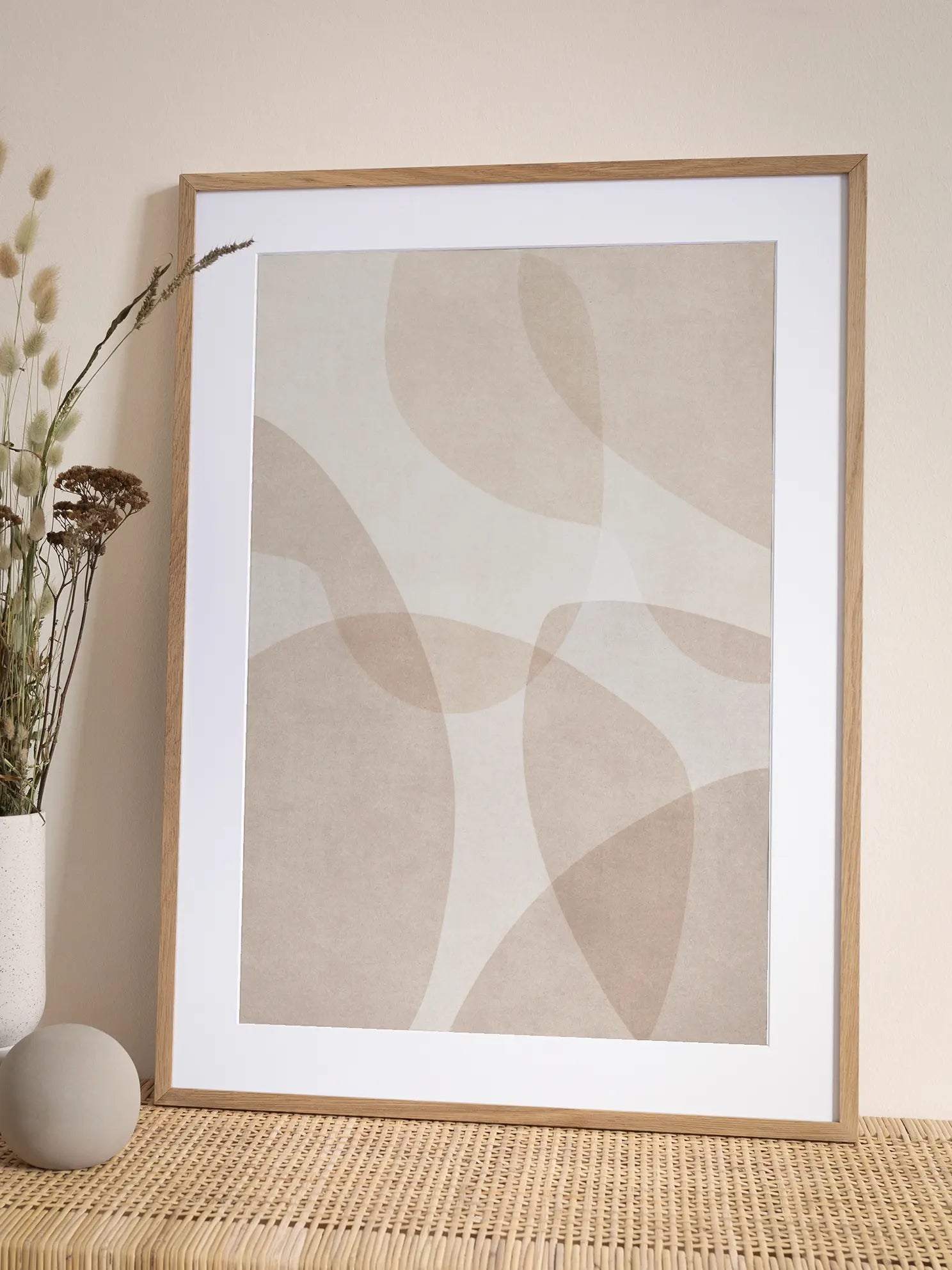 Beige Graphic Poster