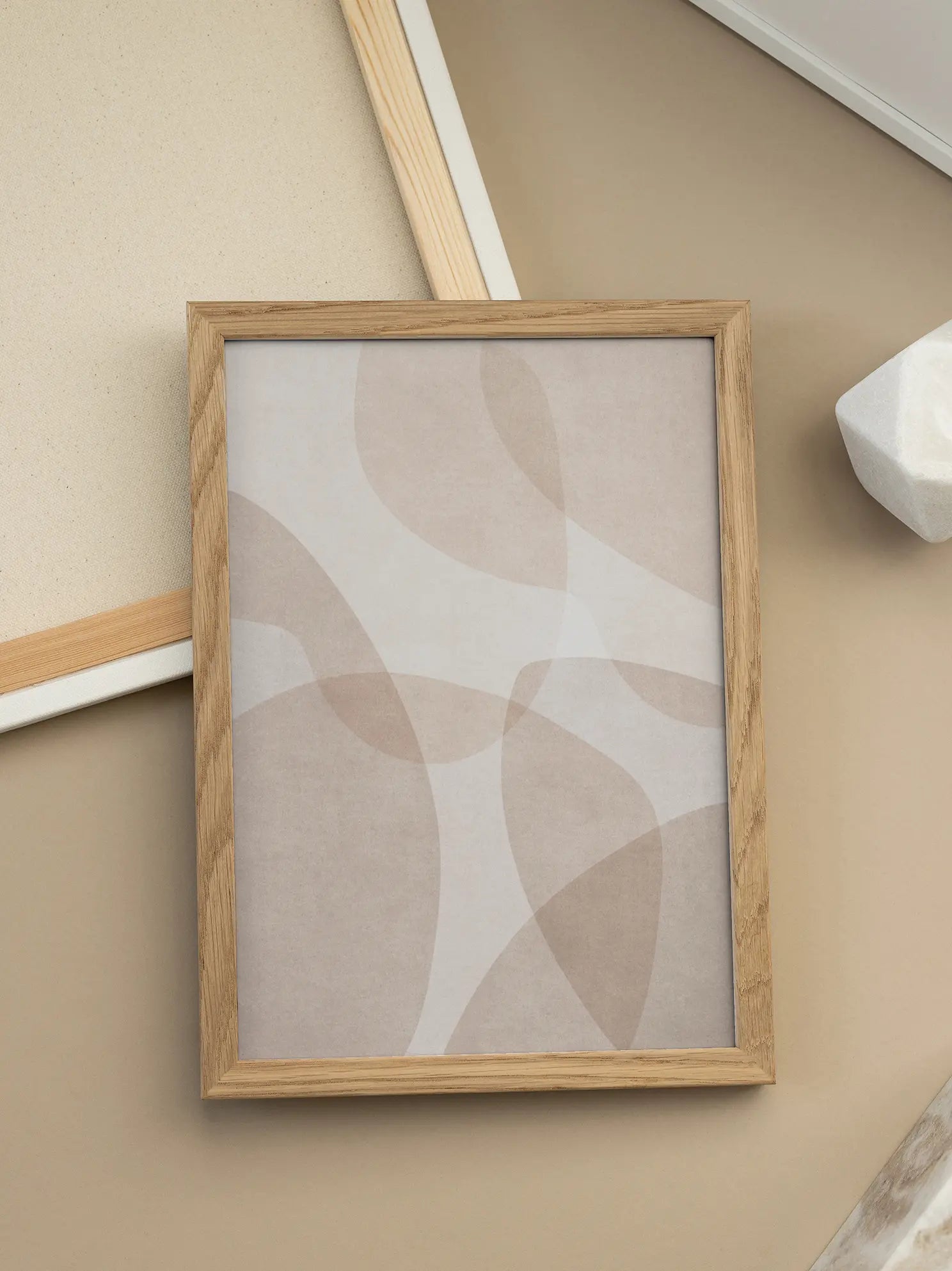 Beige Graphic Poster