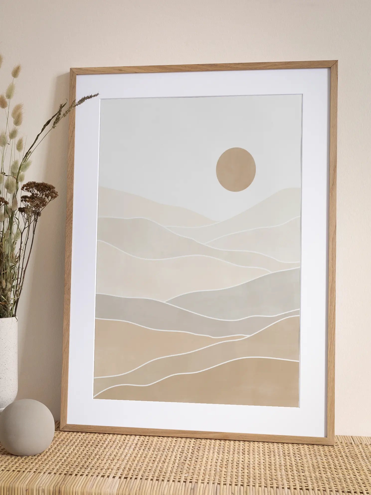 Beige Landscapes Poster