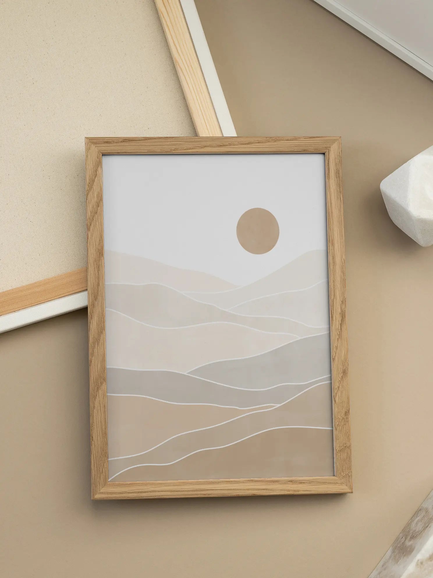 Beige Landscapes Poster