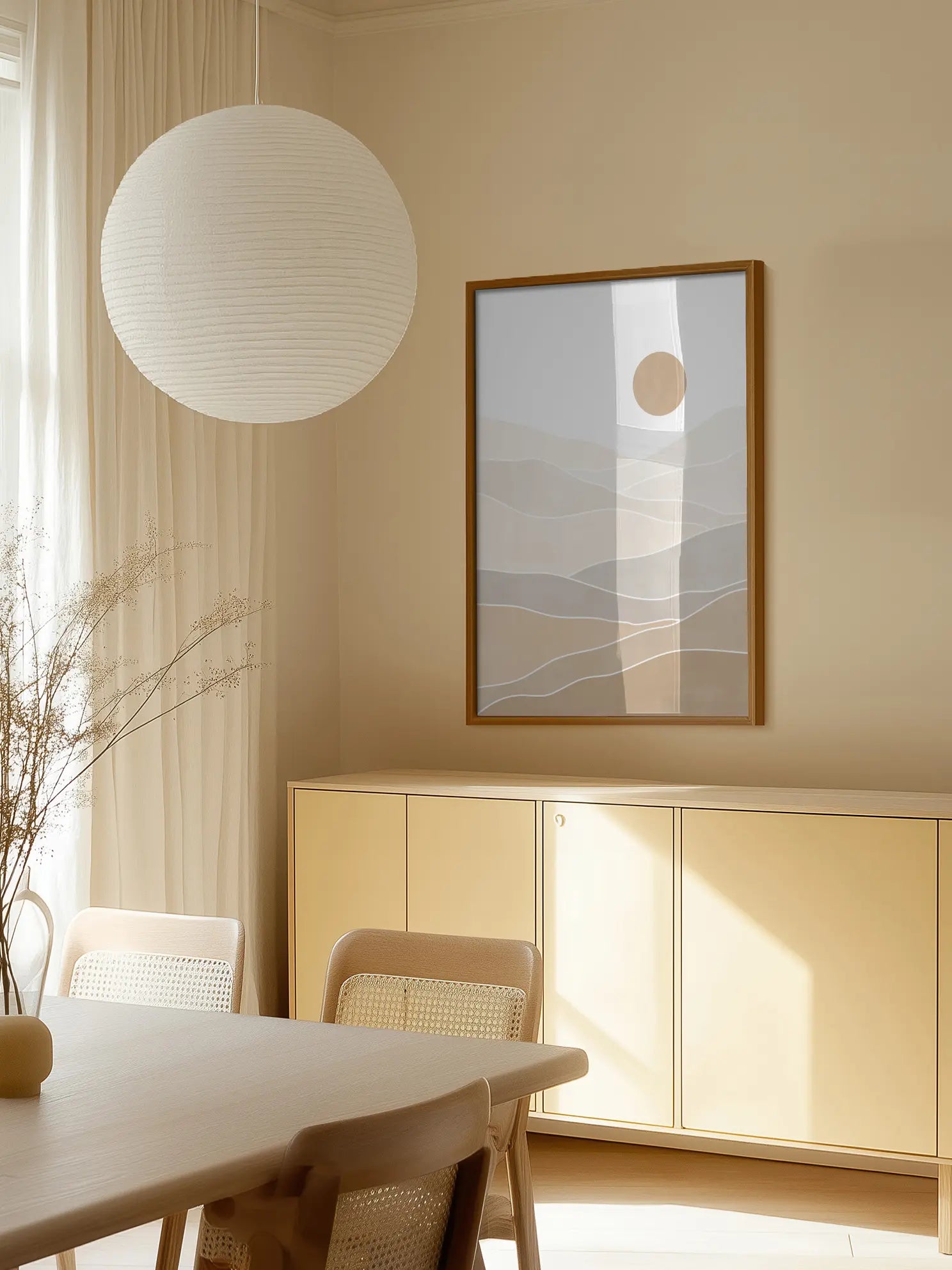 Beige Landscapes Poster