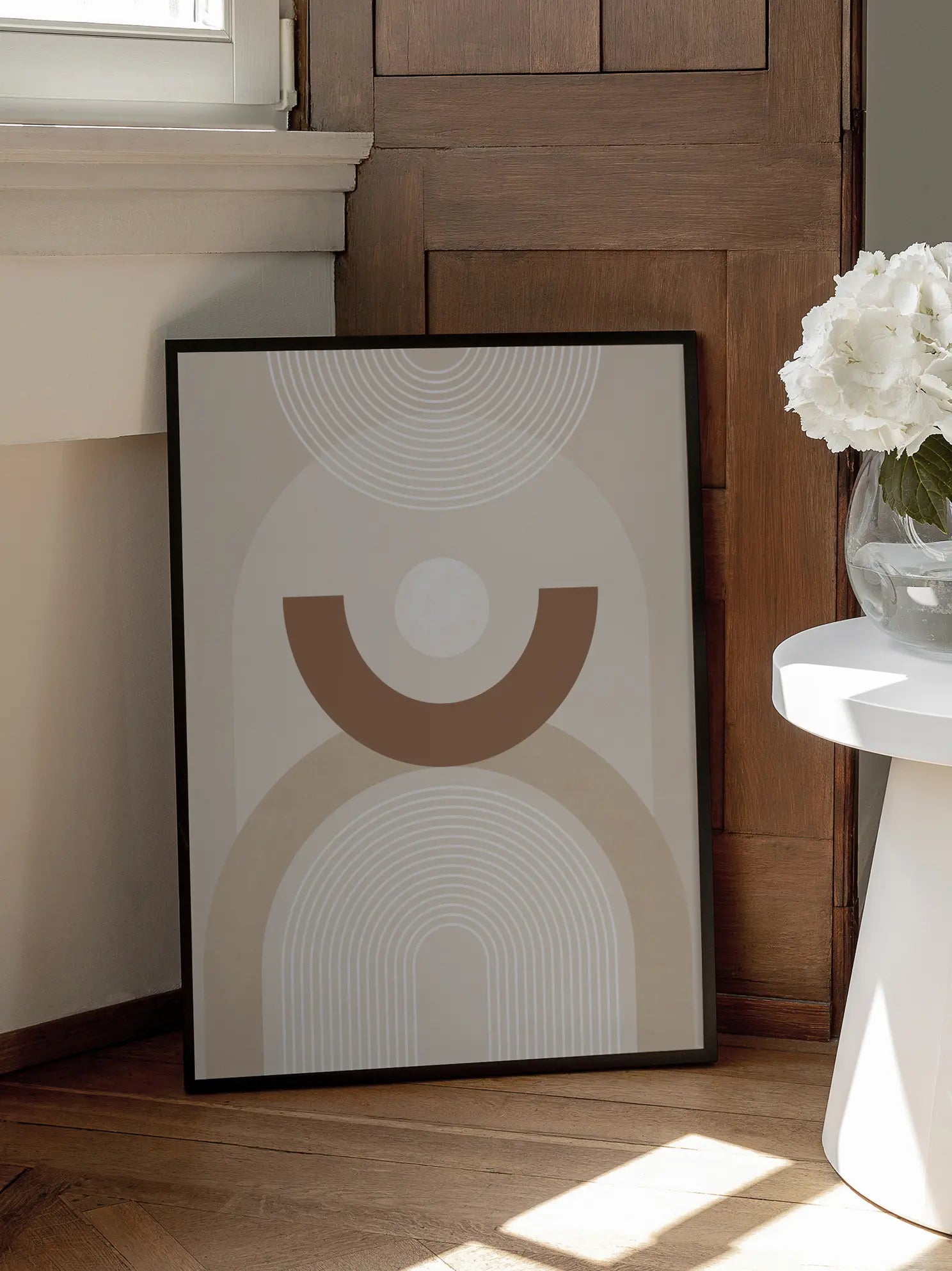 Beige Mid Century Poster