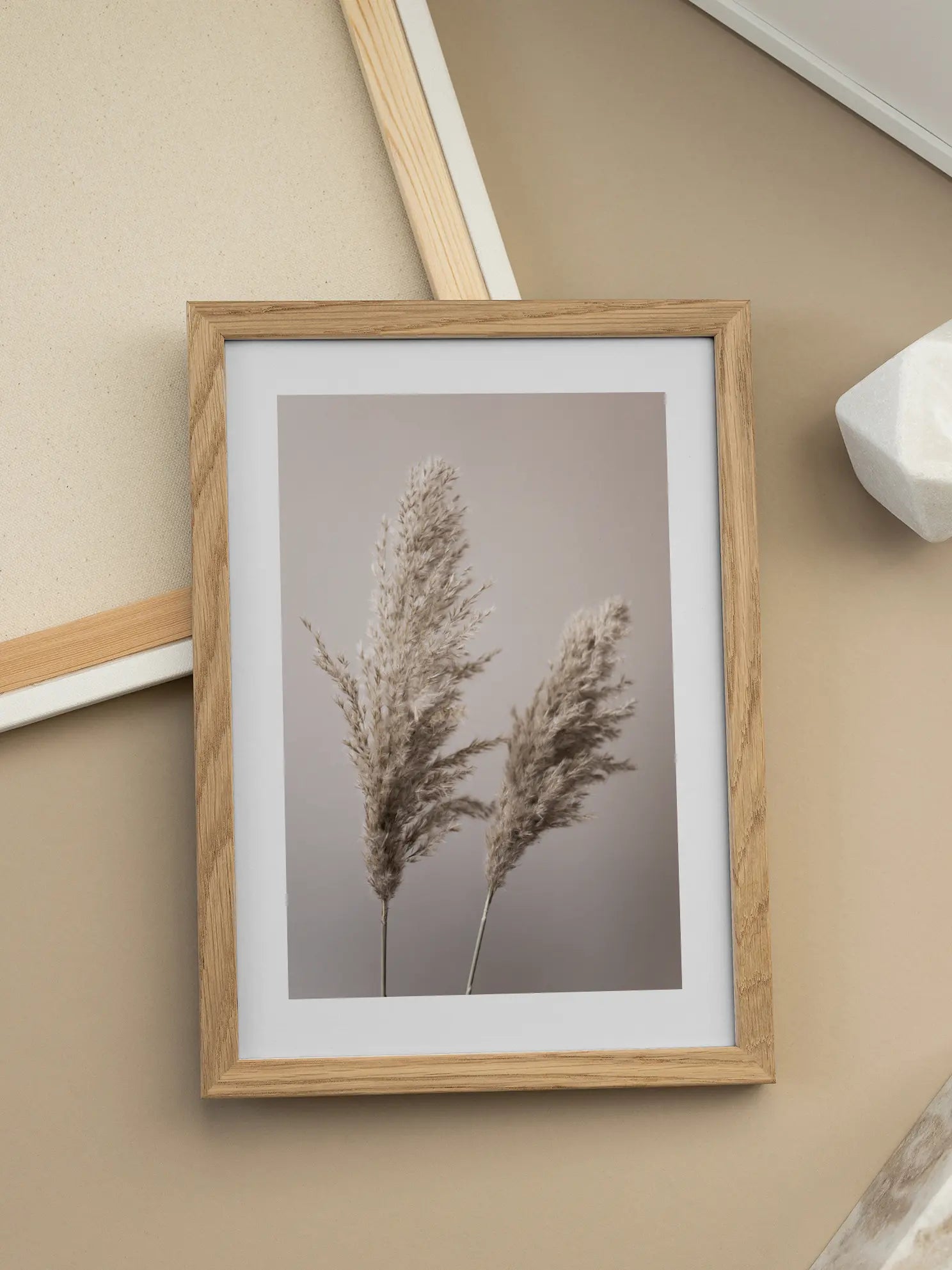Beige Pampas Poster