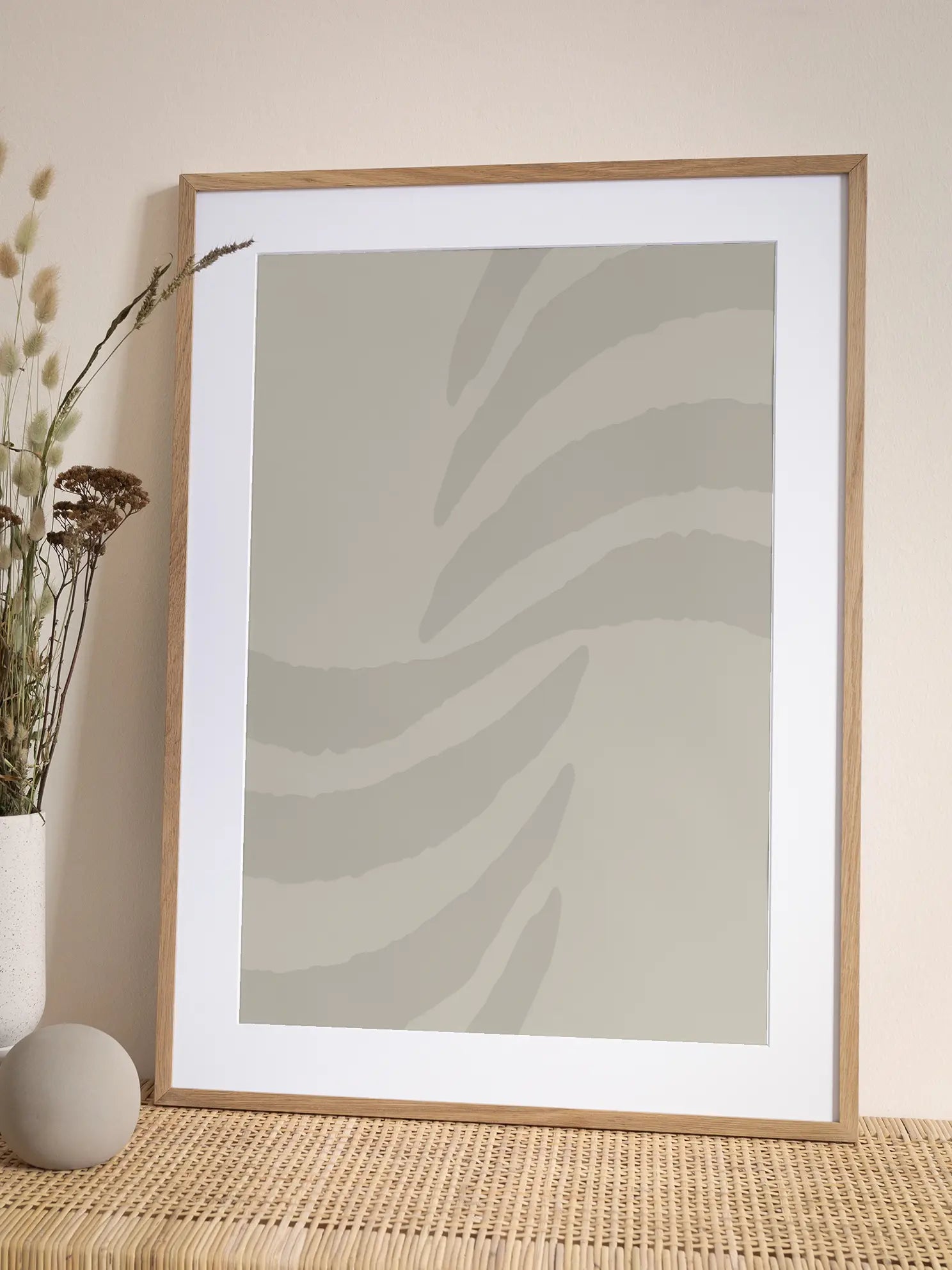 Beige Pattern Poster