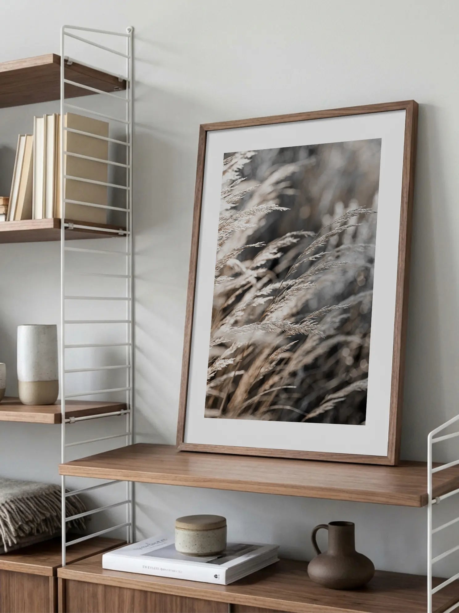 Beige Reeds Poster