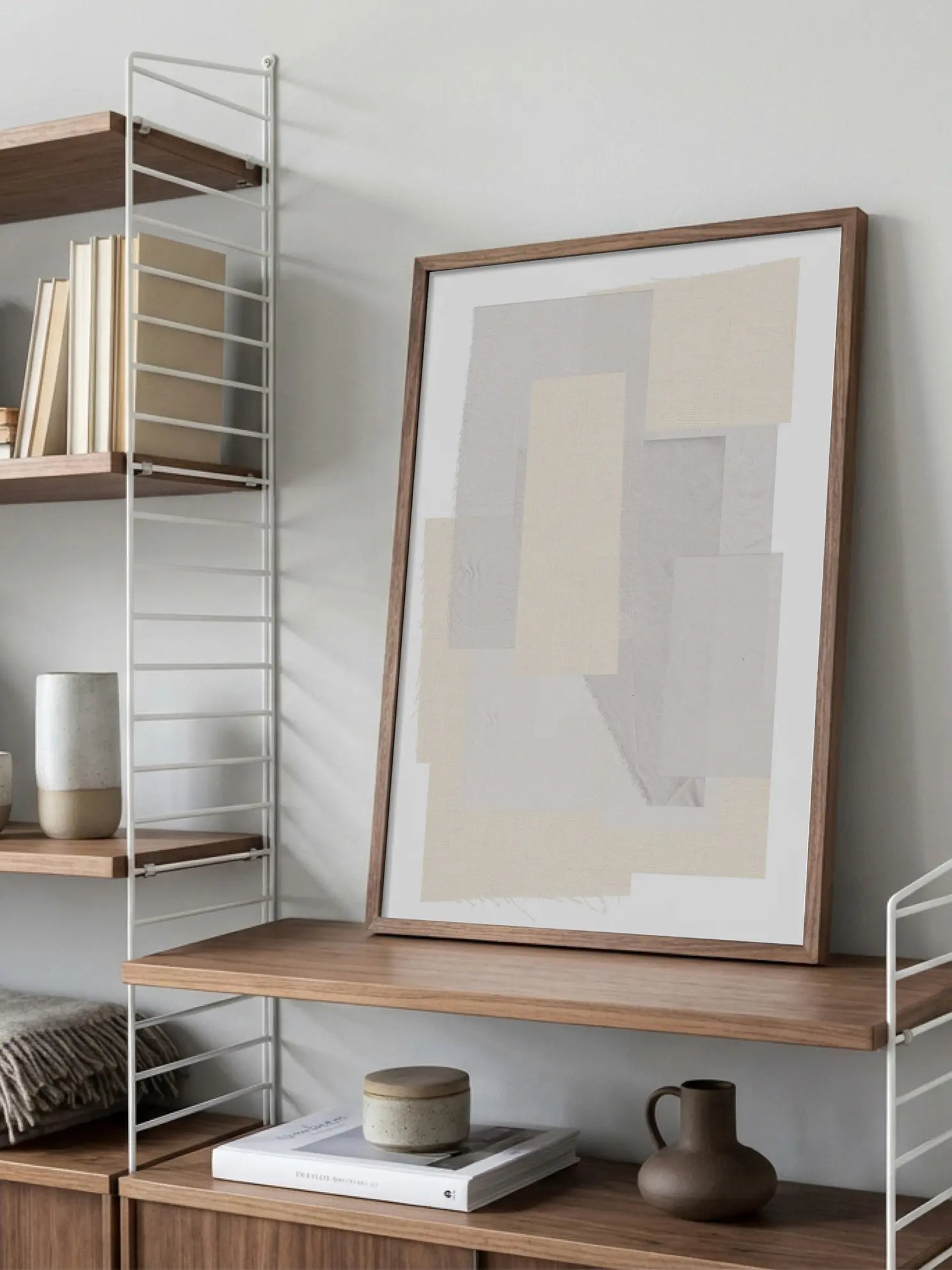 Beige Textile Poster