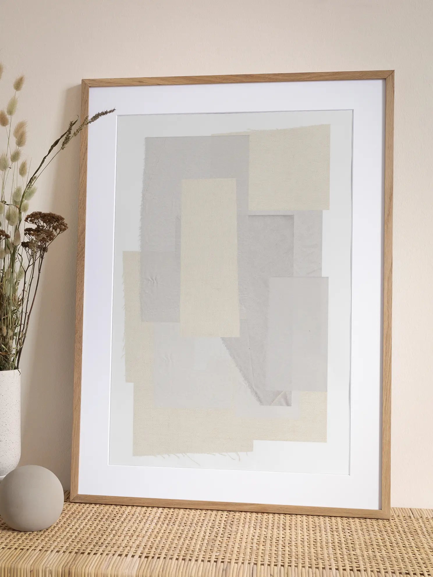 Beige Textile Poster