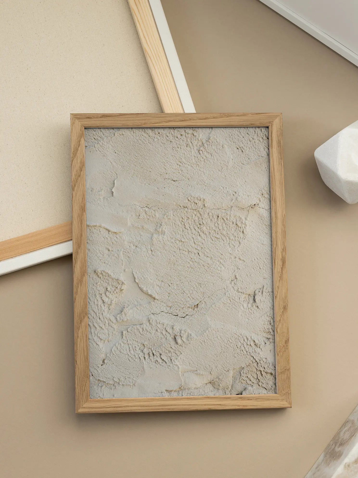 Beige Texture No1 Poster