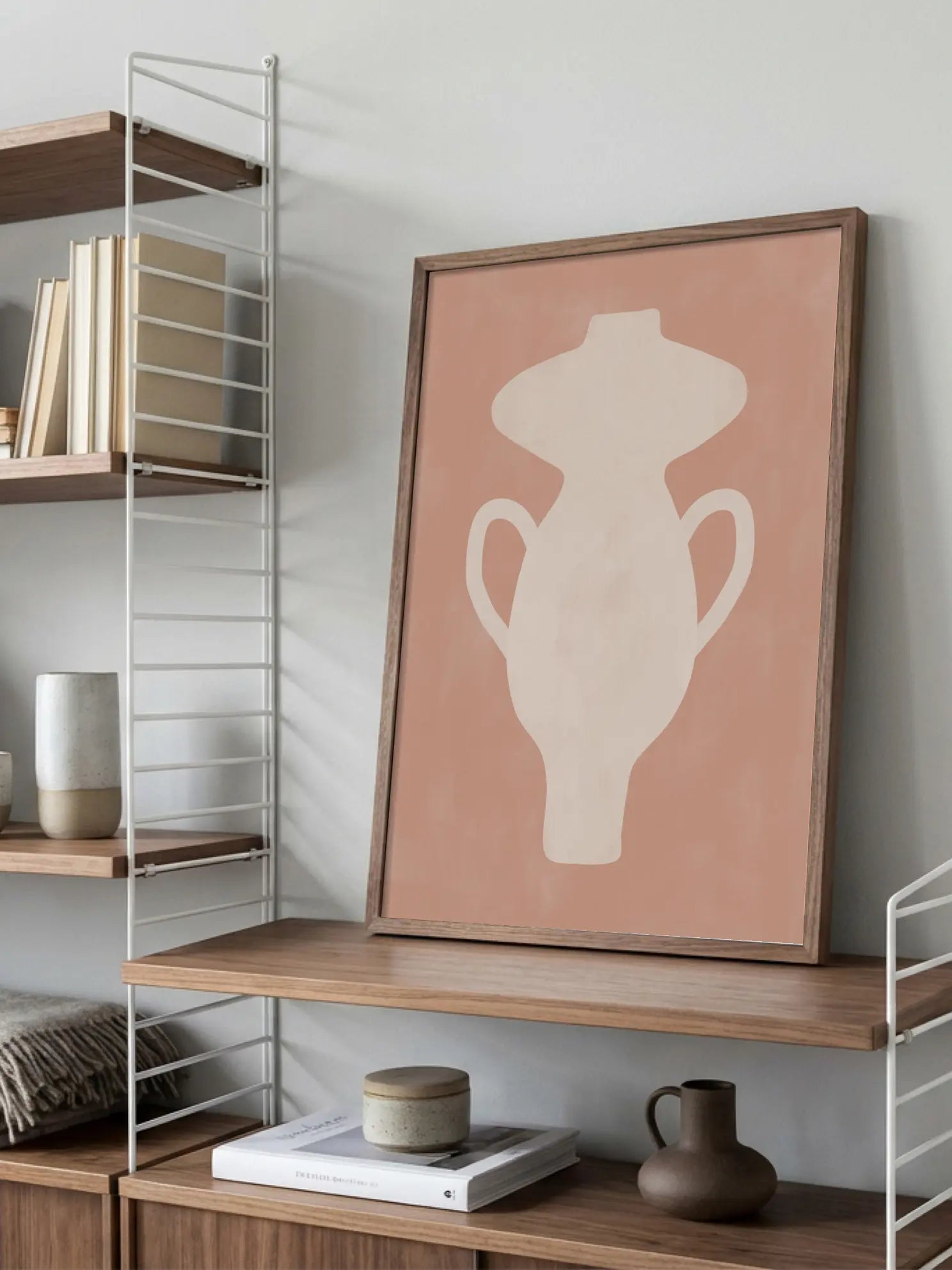 Beige Vase Poster