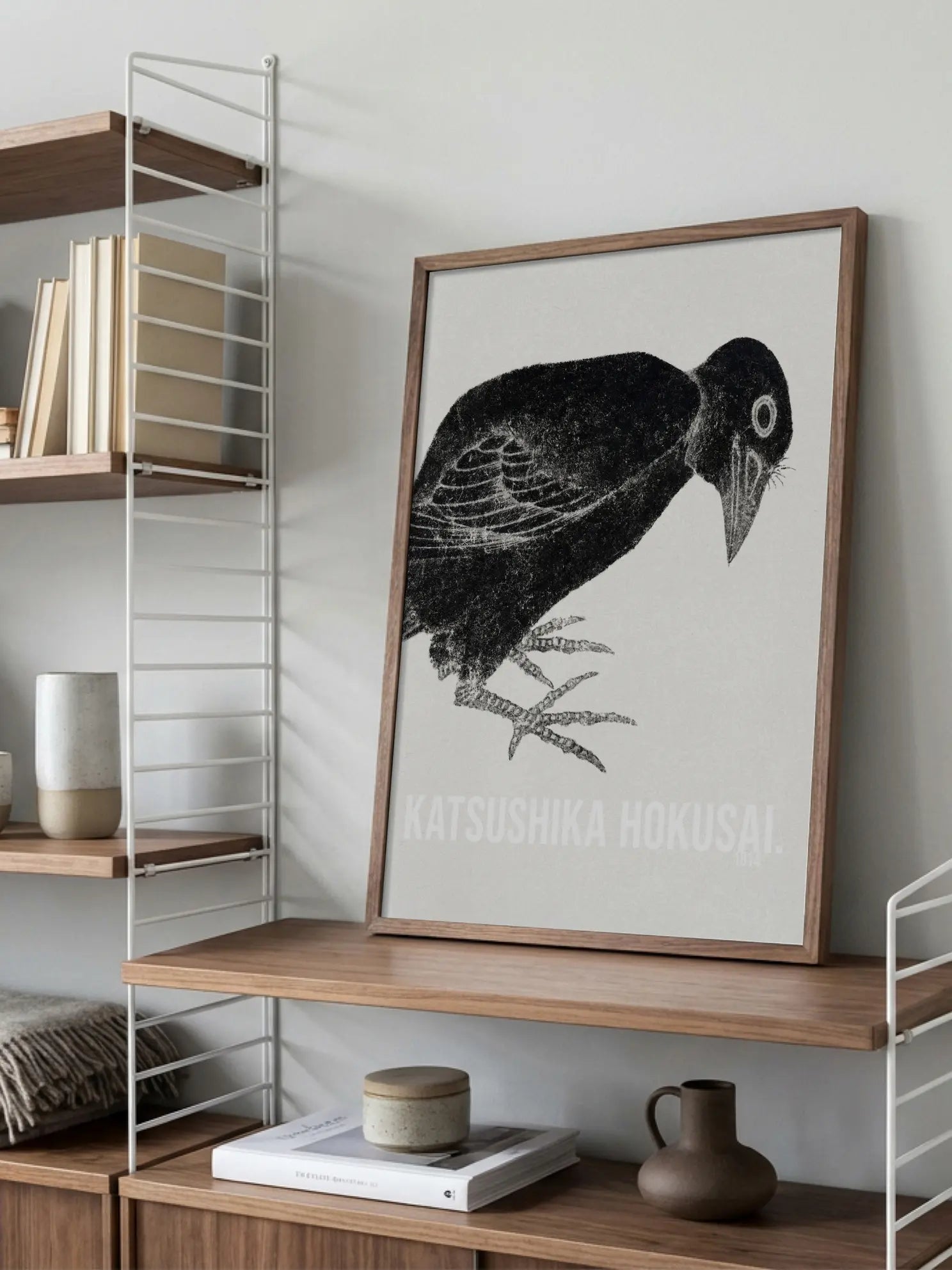 Bird by Hokusai Poster