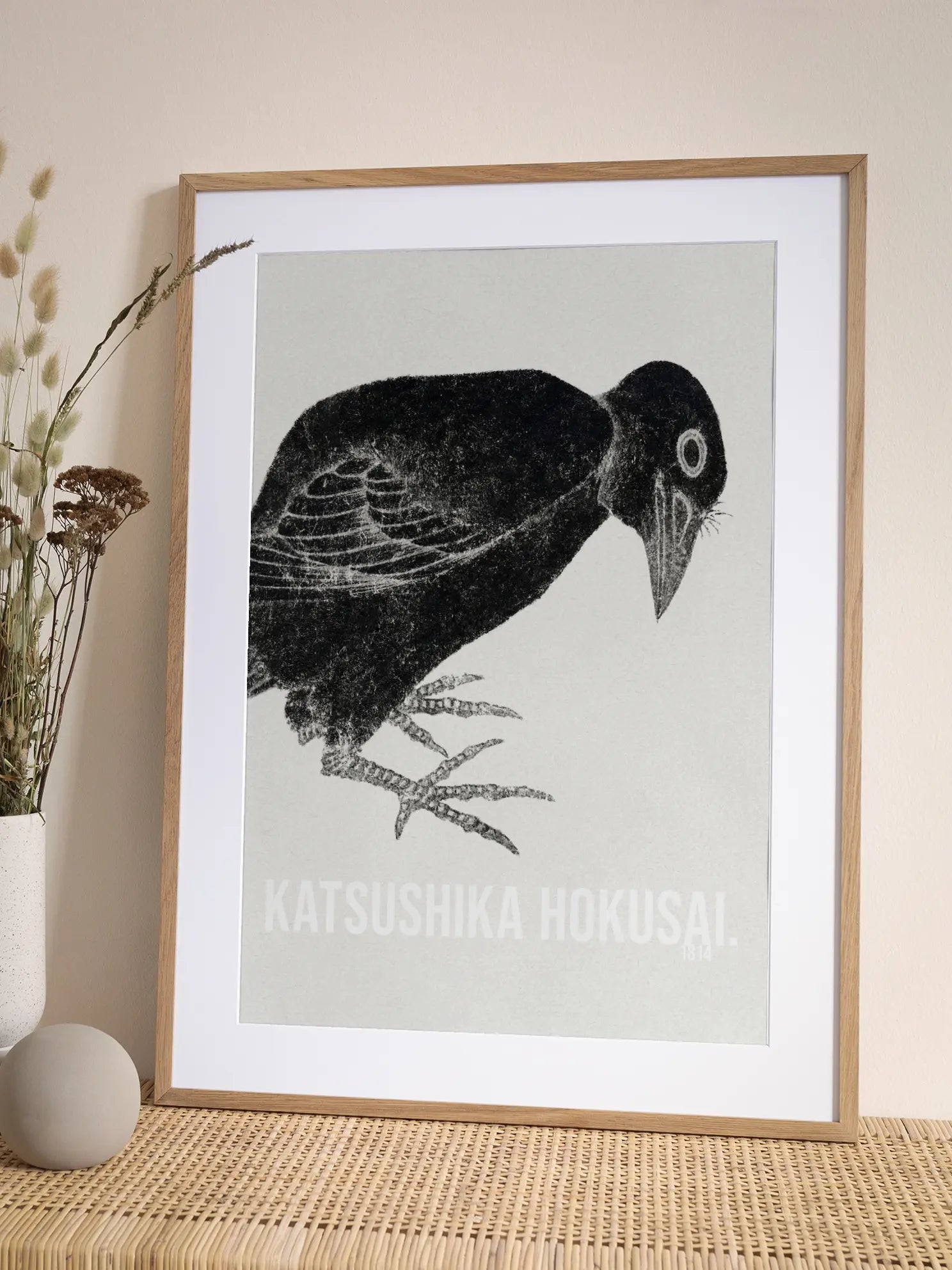 Bird by Hokusai Poster
