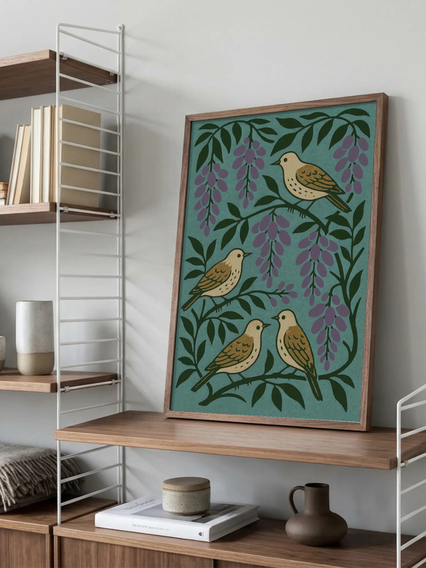 Birds and Flowers Poster