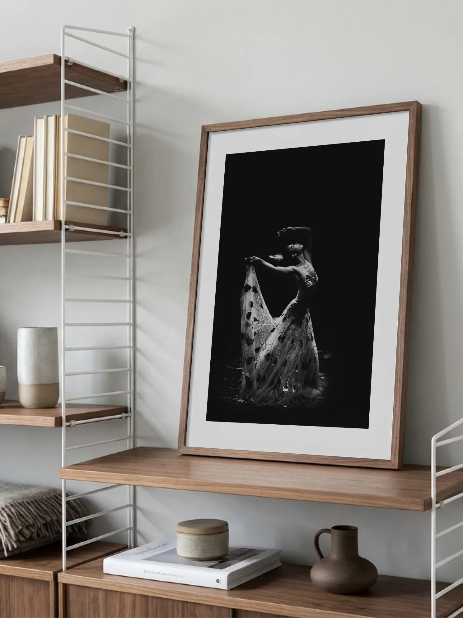 Black and White Ballerina Poster