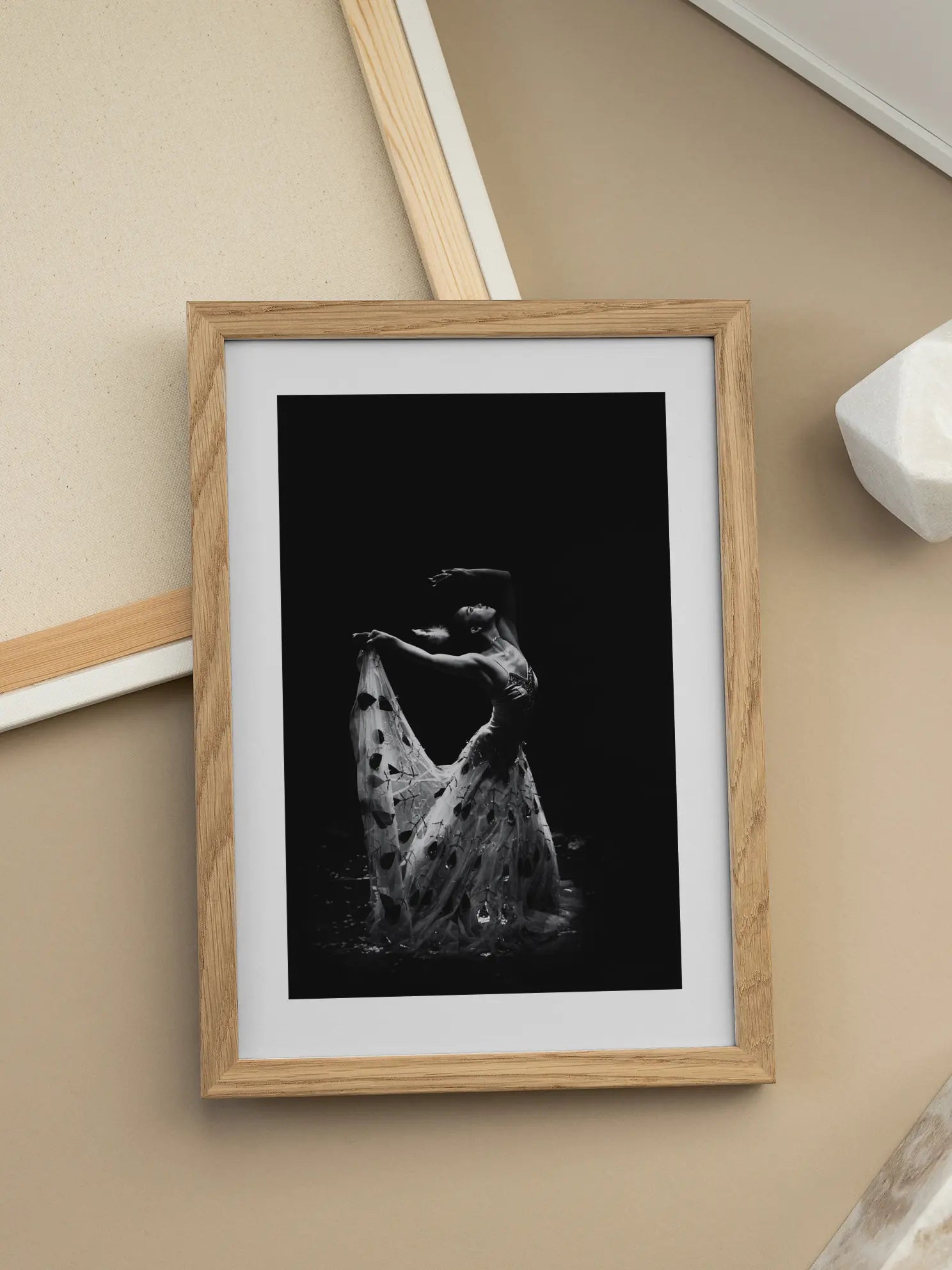 Black and White Ballerina Poster