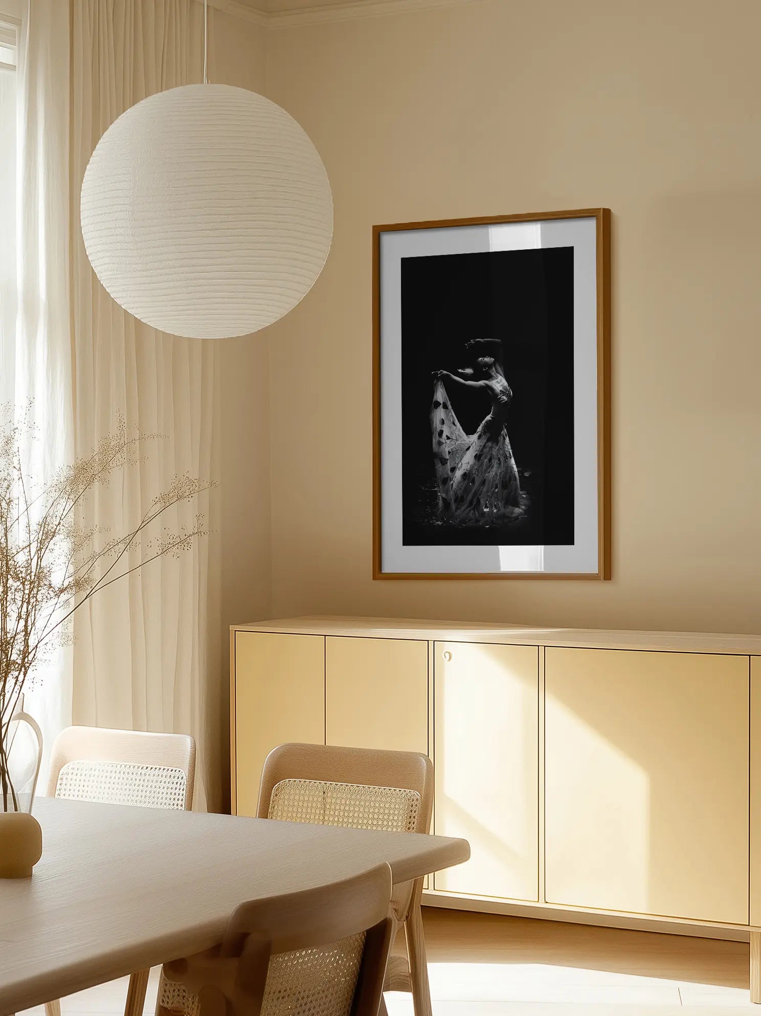 Black and White Ballerina Poster
