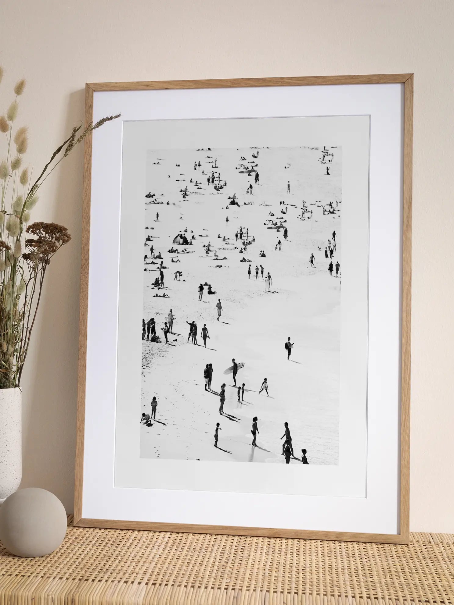 Black and White Beach Day Poster