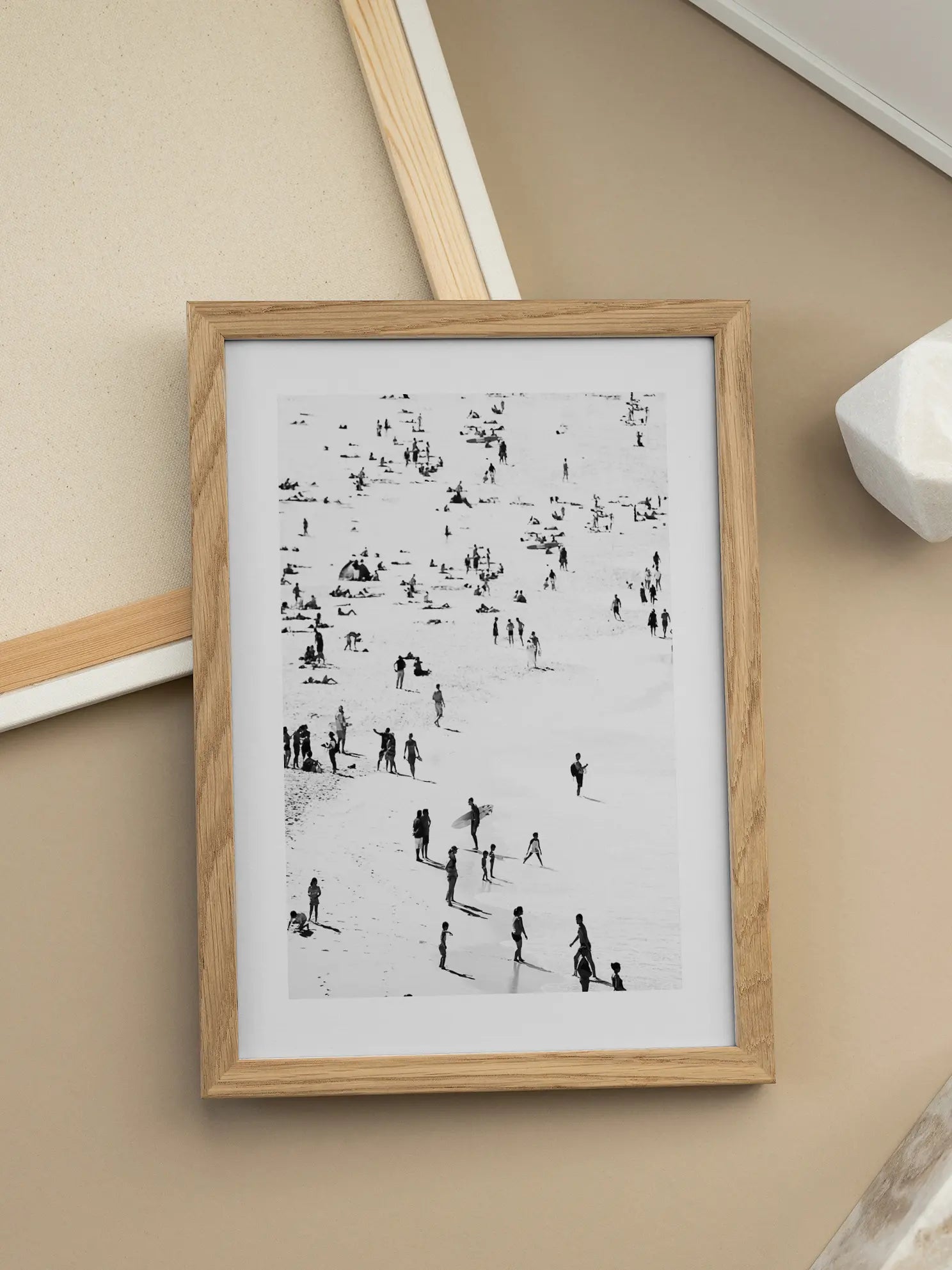 Black and White Beach Day Poster