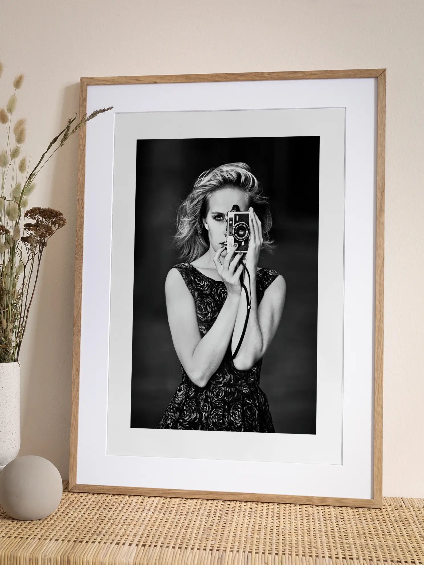 Black and White Camera Poster