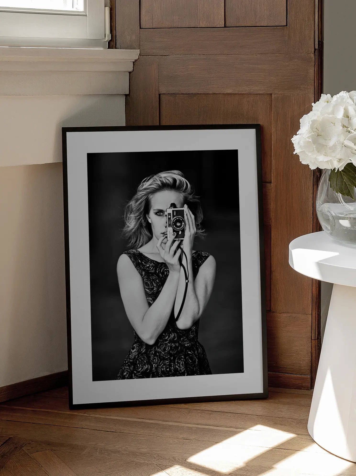 Black and White Camera Poster