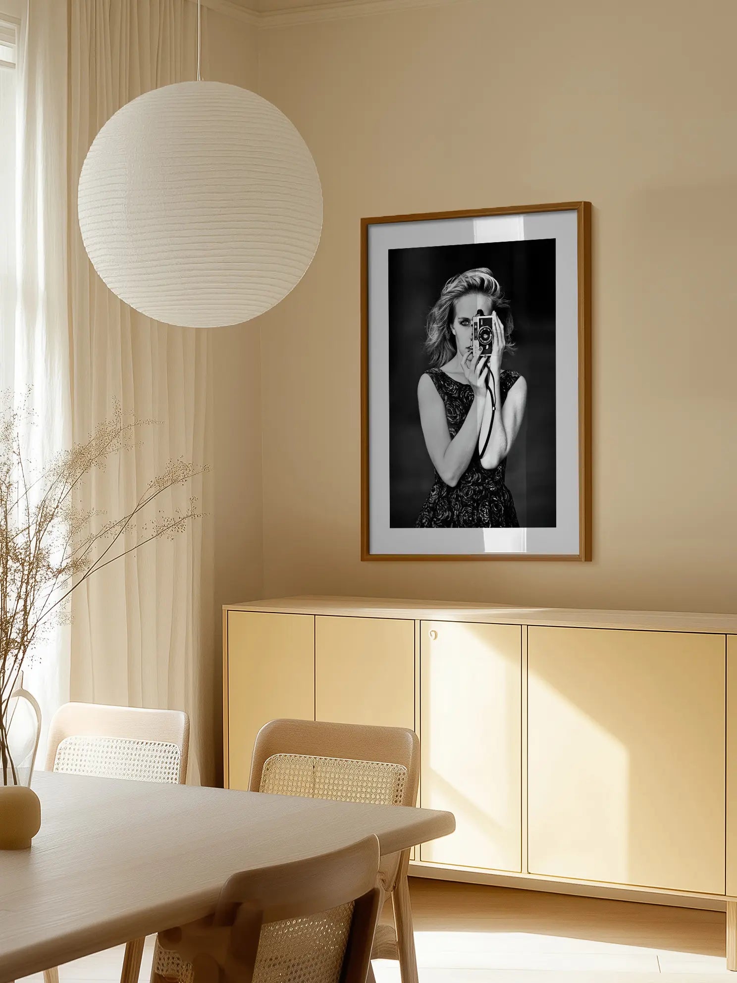 Black and White Camera Poster