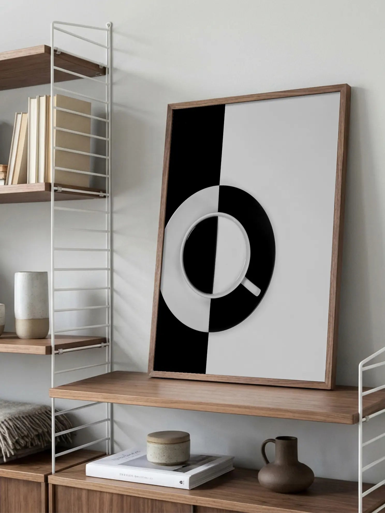 Black and White Coffee Poster