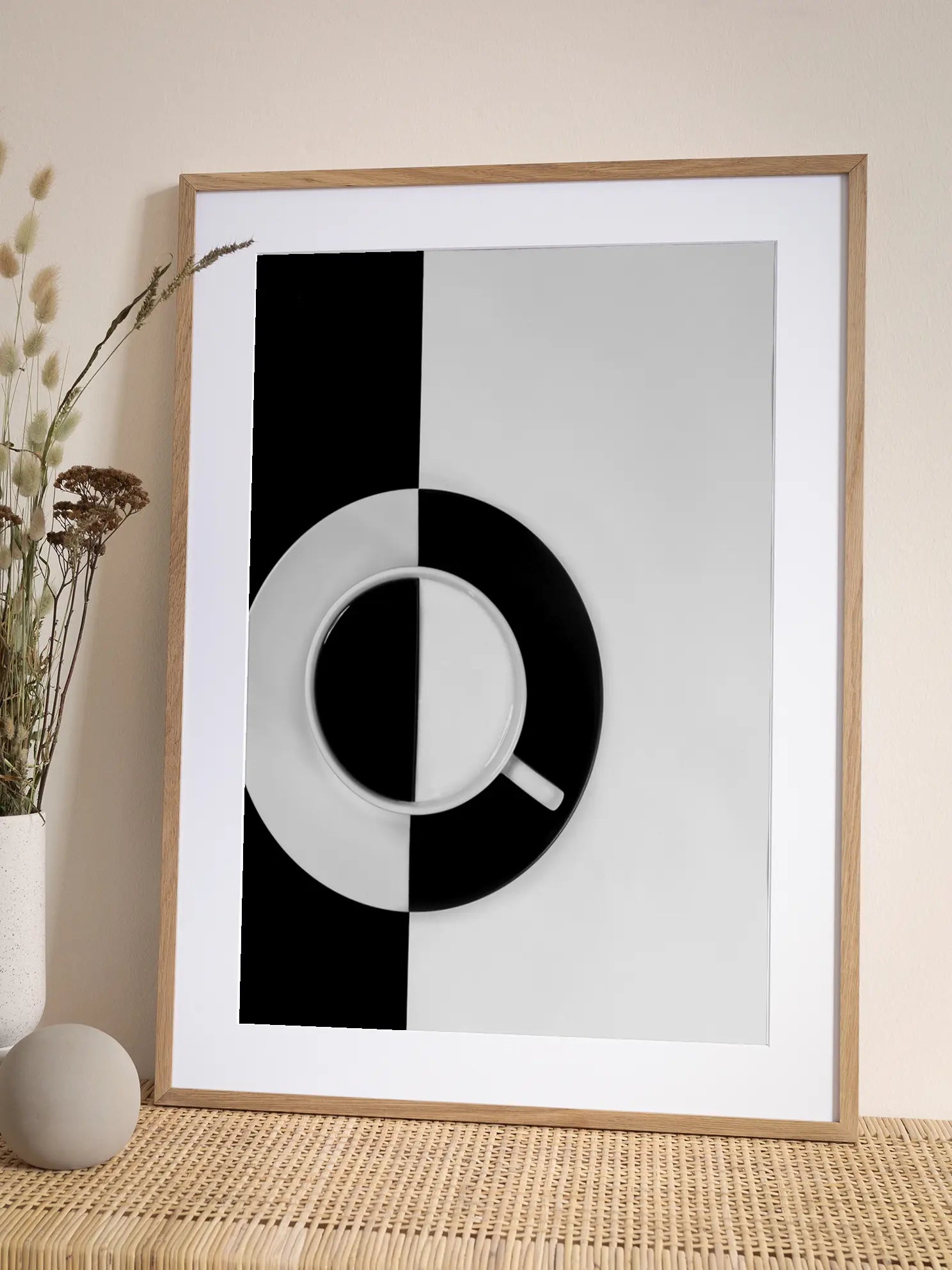 Black and White Coffee Poster